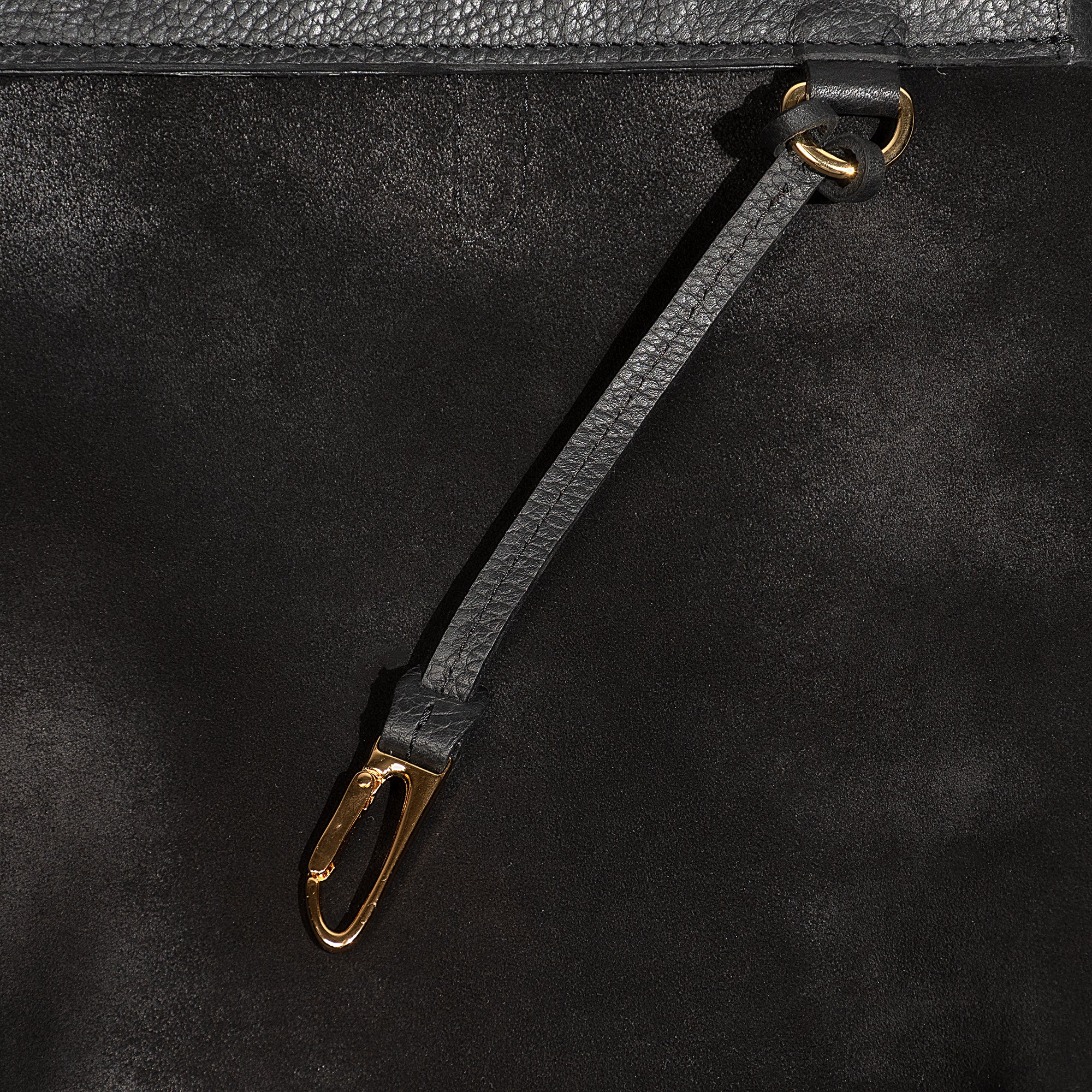 Crossbody Leather Purse Adjustable Strap Black Leather Emily Style