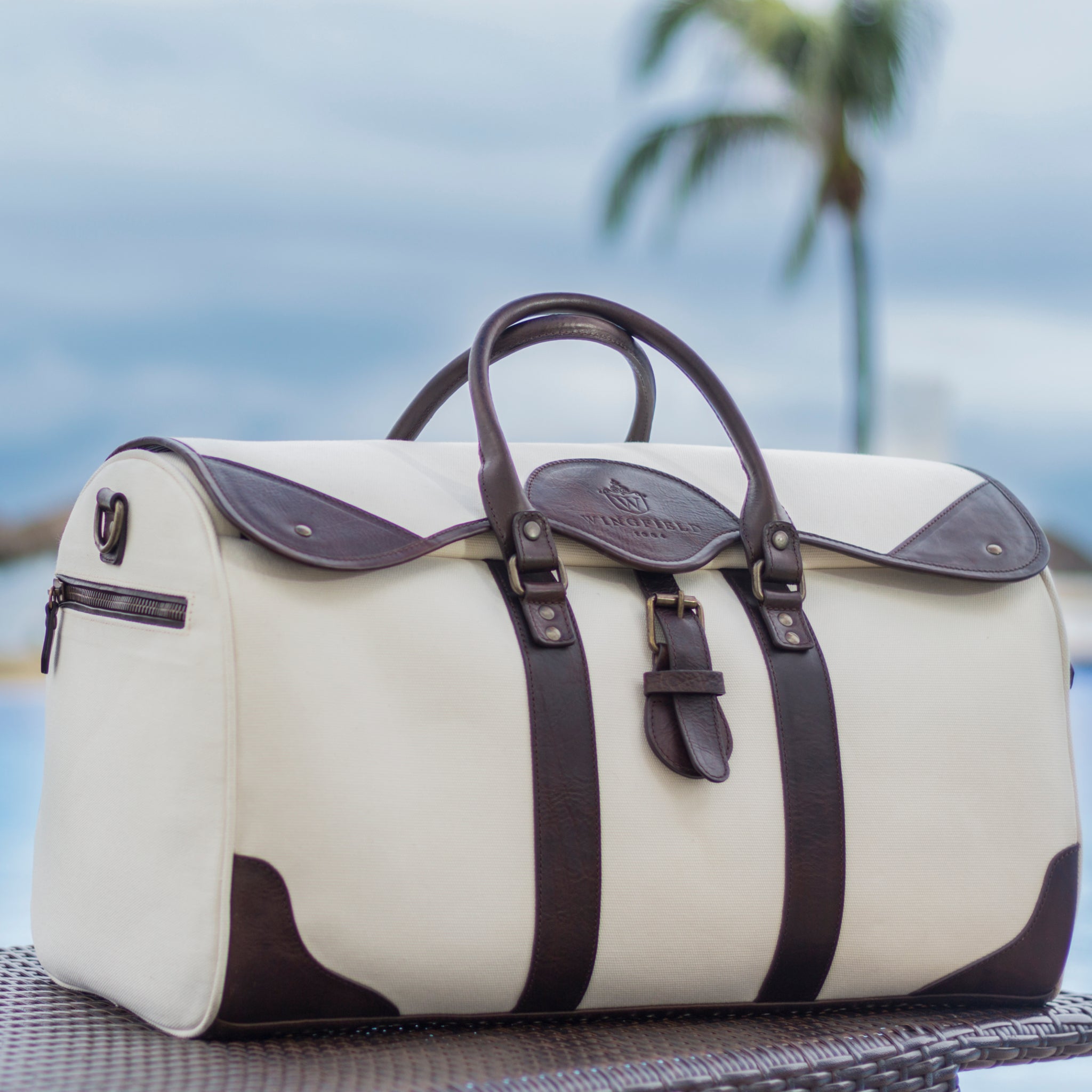 Westfield Canvas & Leather Duffel Bag