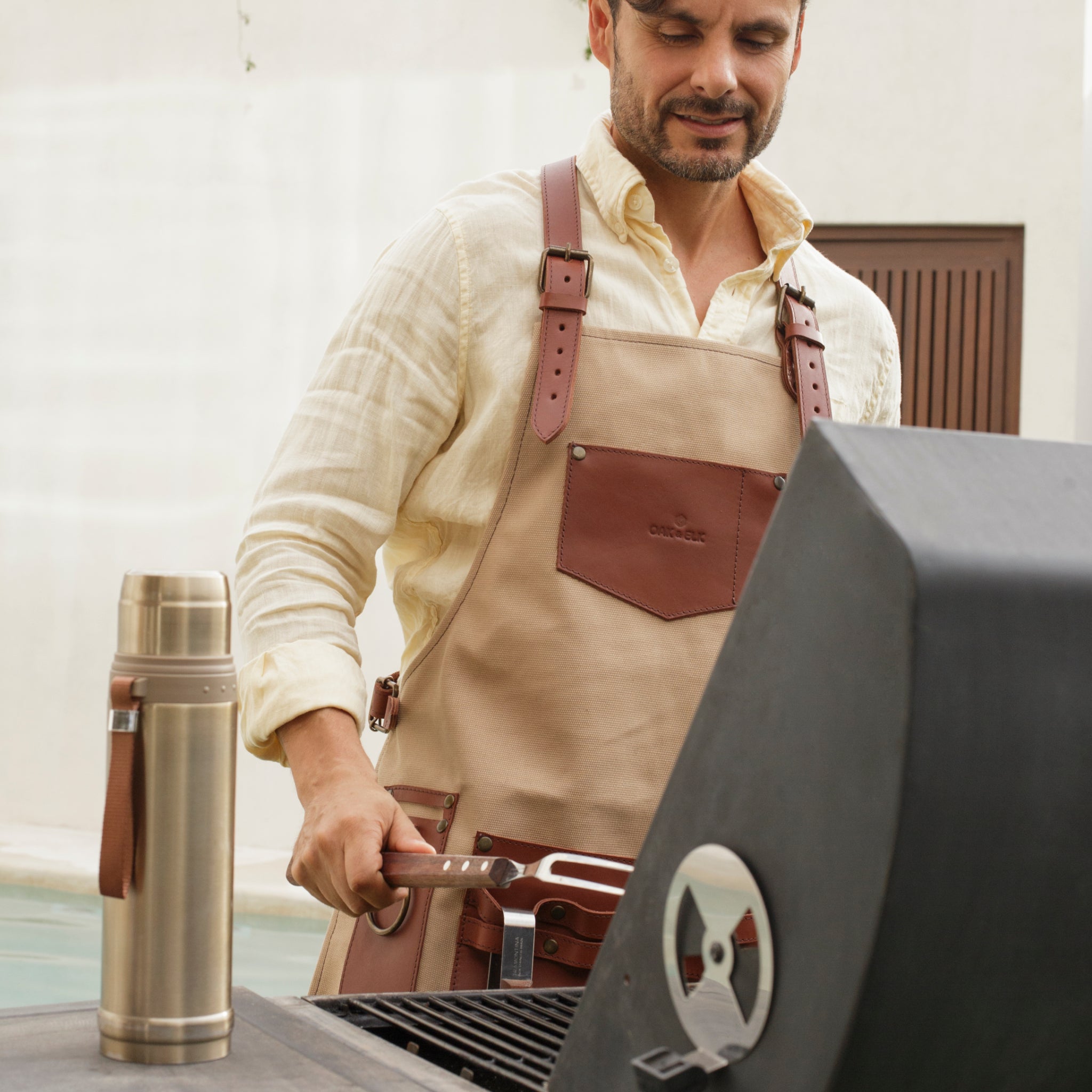 Vic Canvas & Leather Apron - OAK & ELK