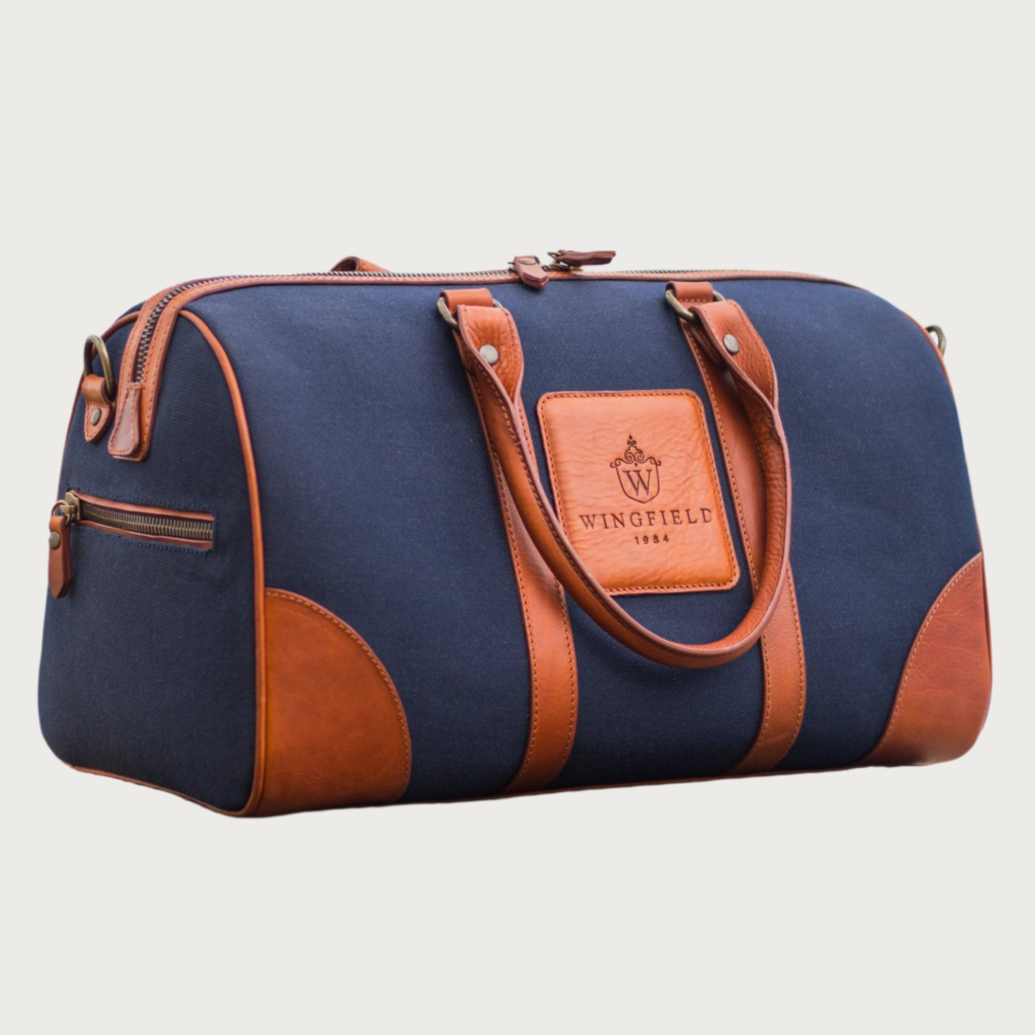 WESTFIELD CANVAS  & LEATHER SMALL DUFFEL BAG