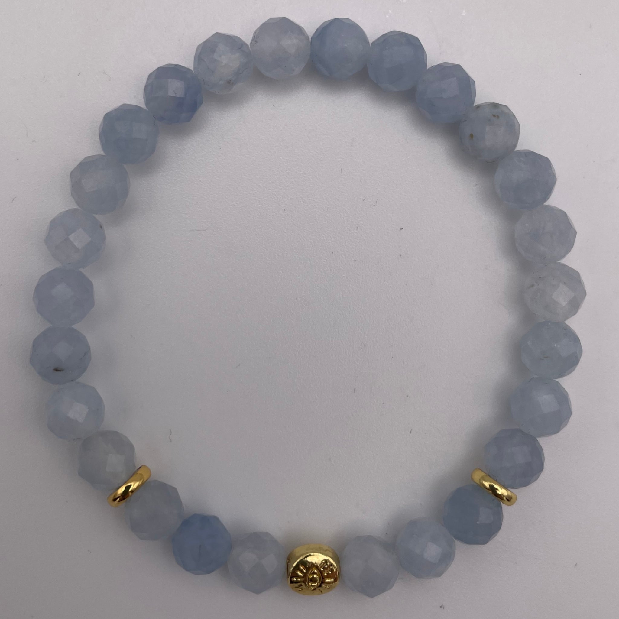 Aquamarine Evil Eye Bracelet