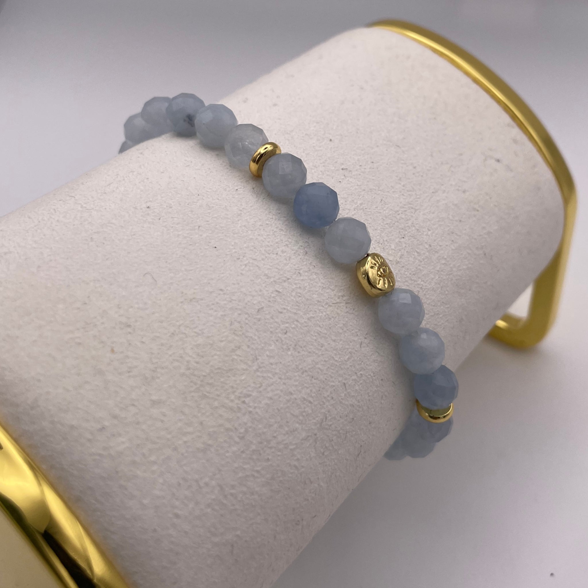 Aquamarine Evil Eye Bracelet