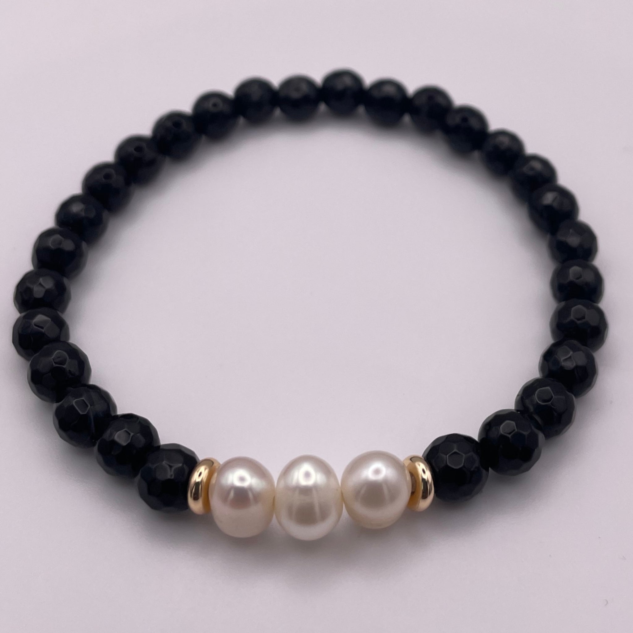 Onyx Pearl Bracelet