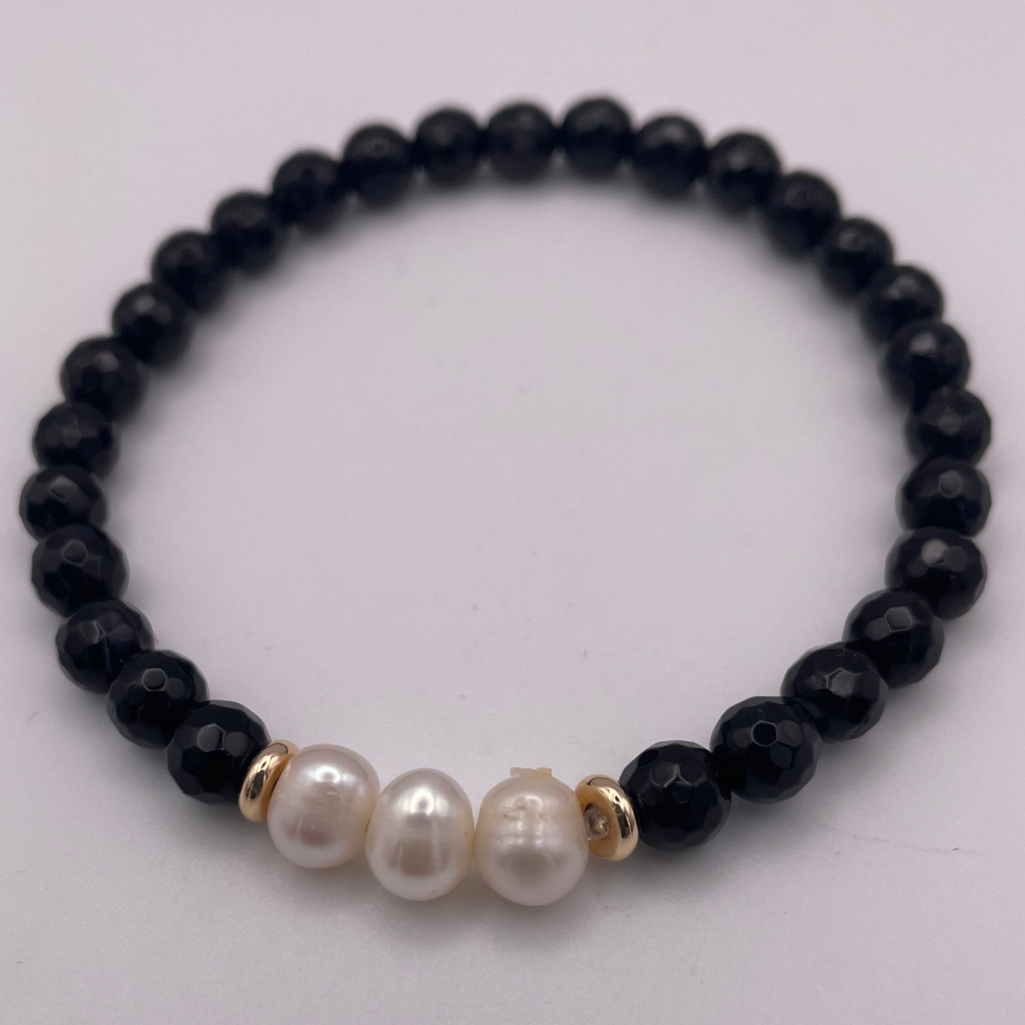 Onyx Pearl Bracelet