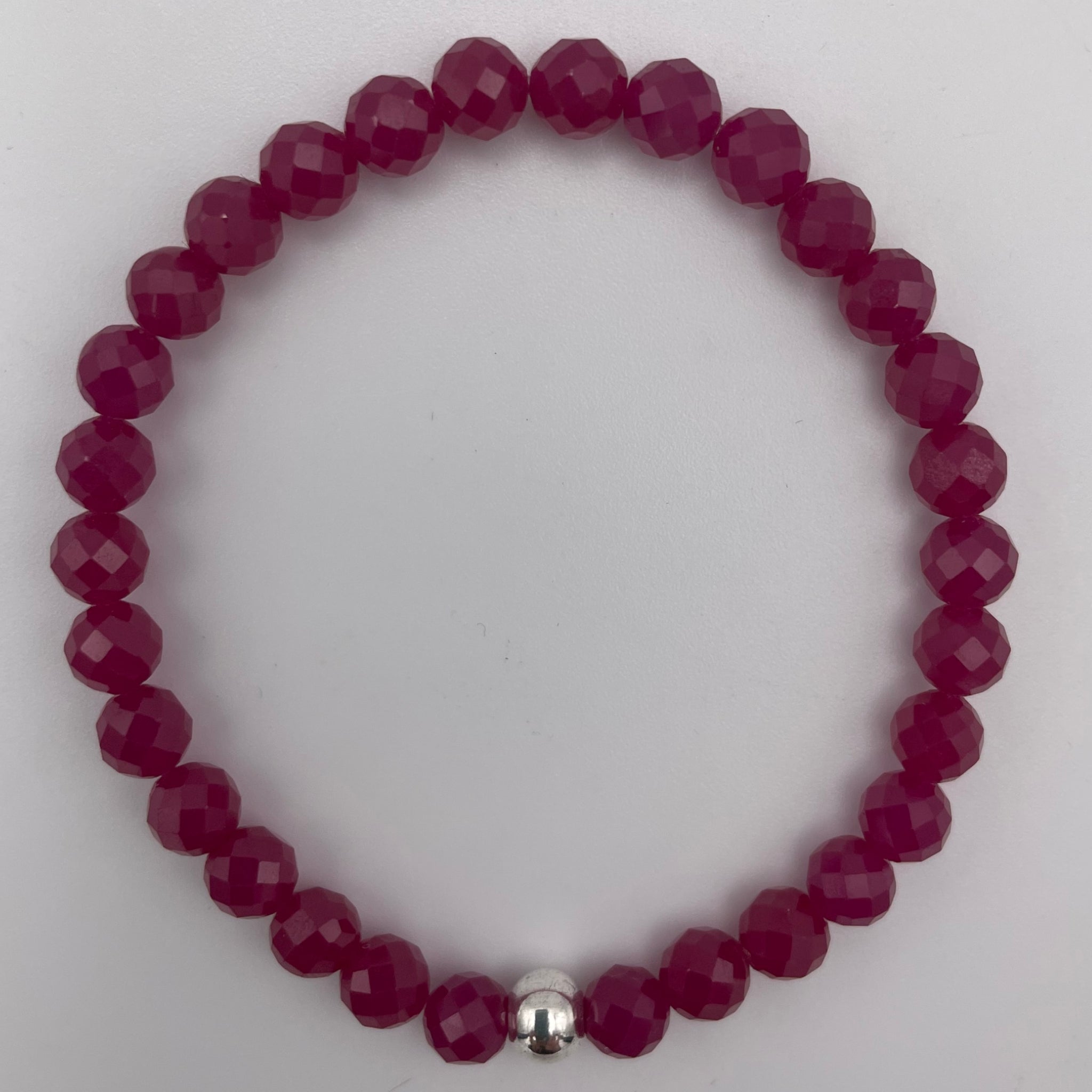 Ruby Silver Timeless Bracelet