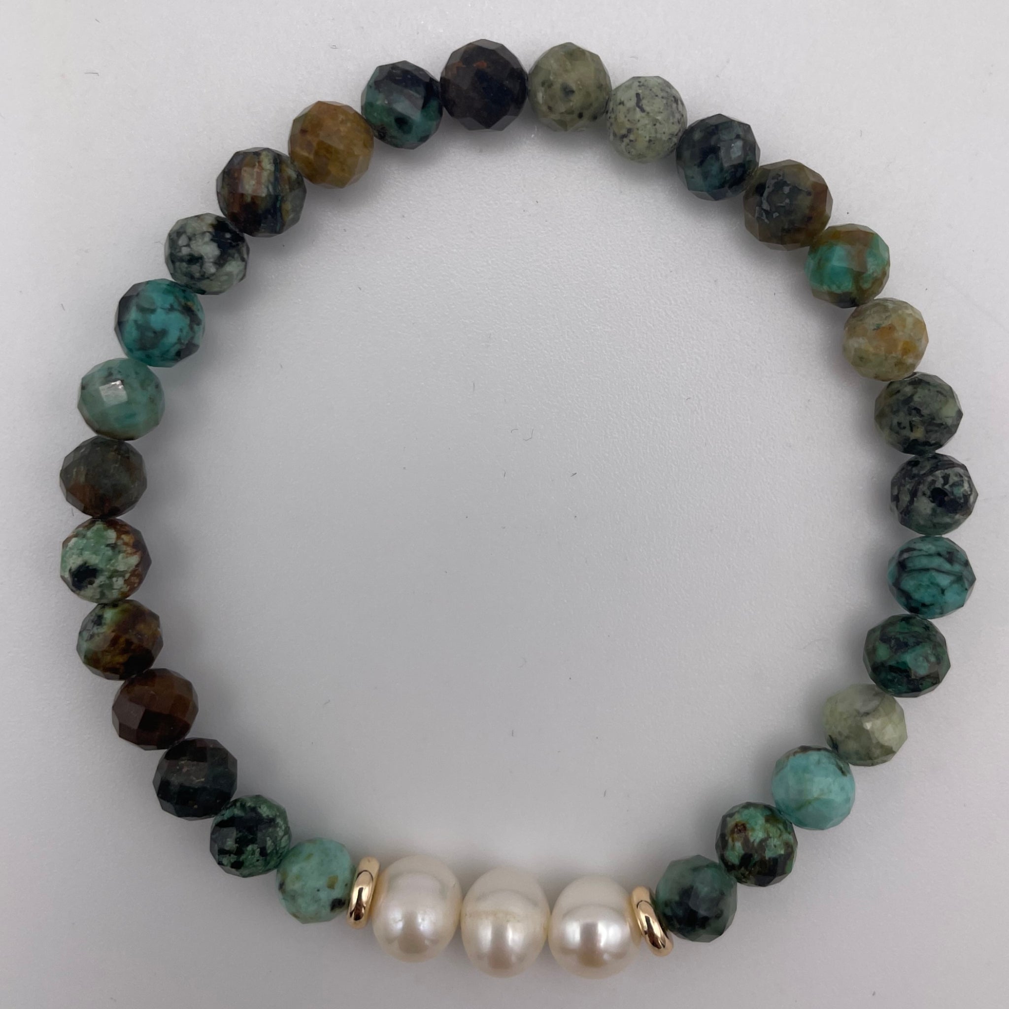 Turquoise Pearl Bracelet