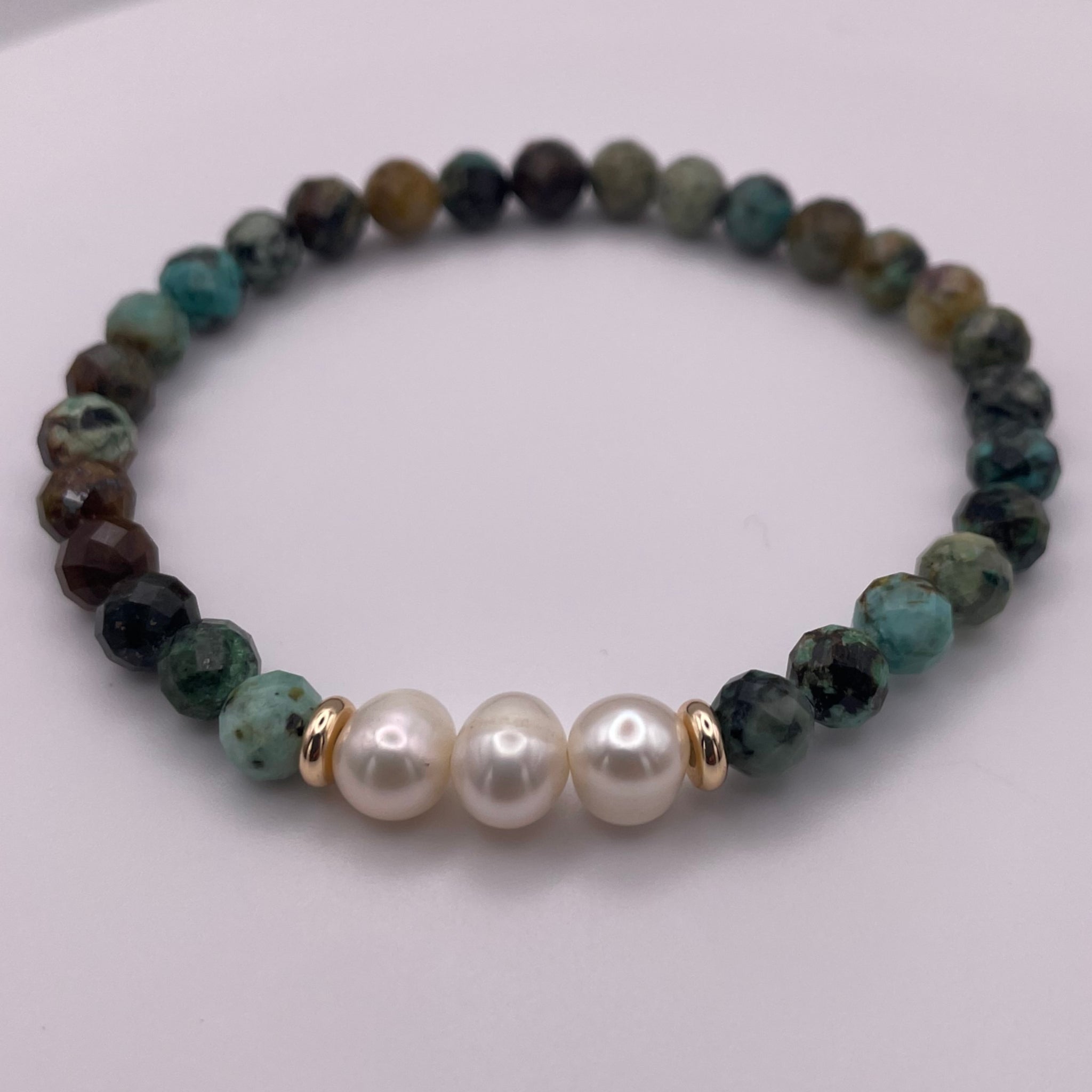 Turquoise Pearl Bracelet