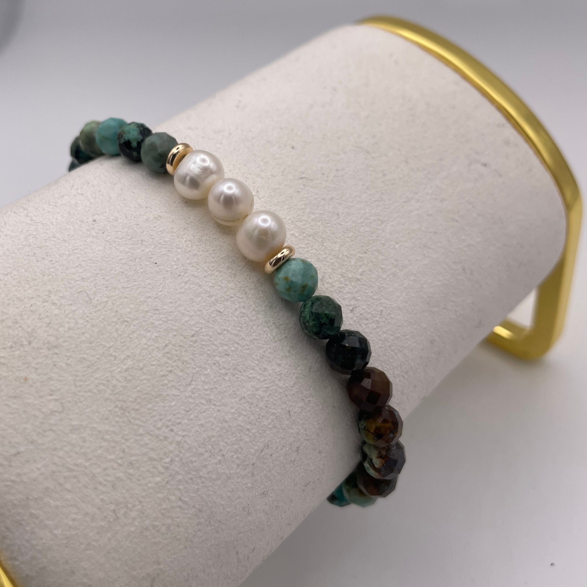 Turquoise Pearl Bracelet