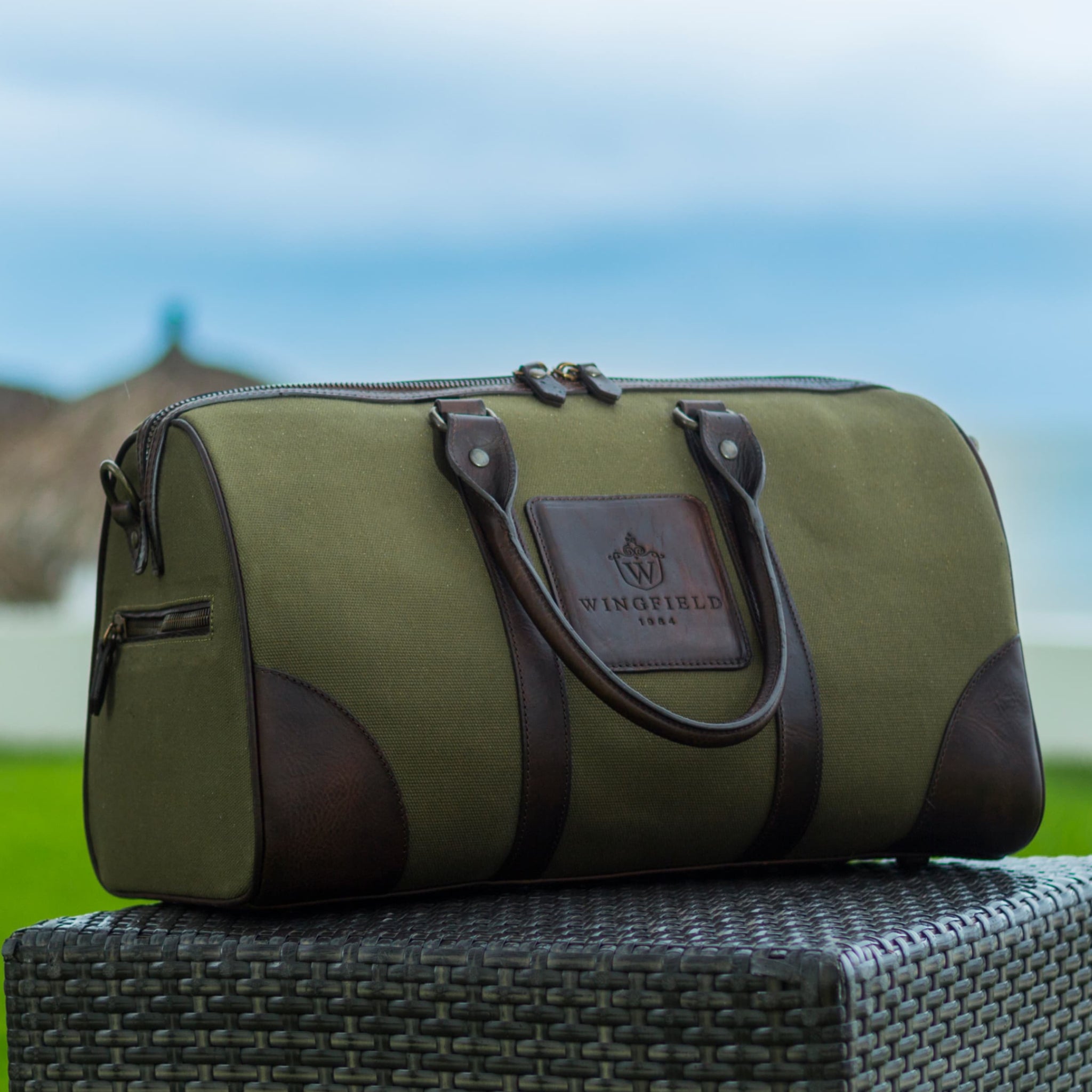 Westfield Canvas & Leather Small Duffel Bag