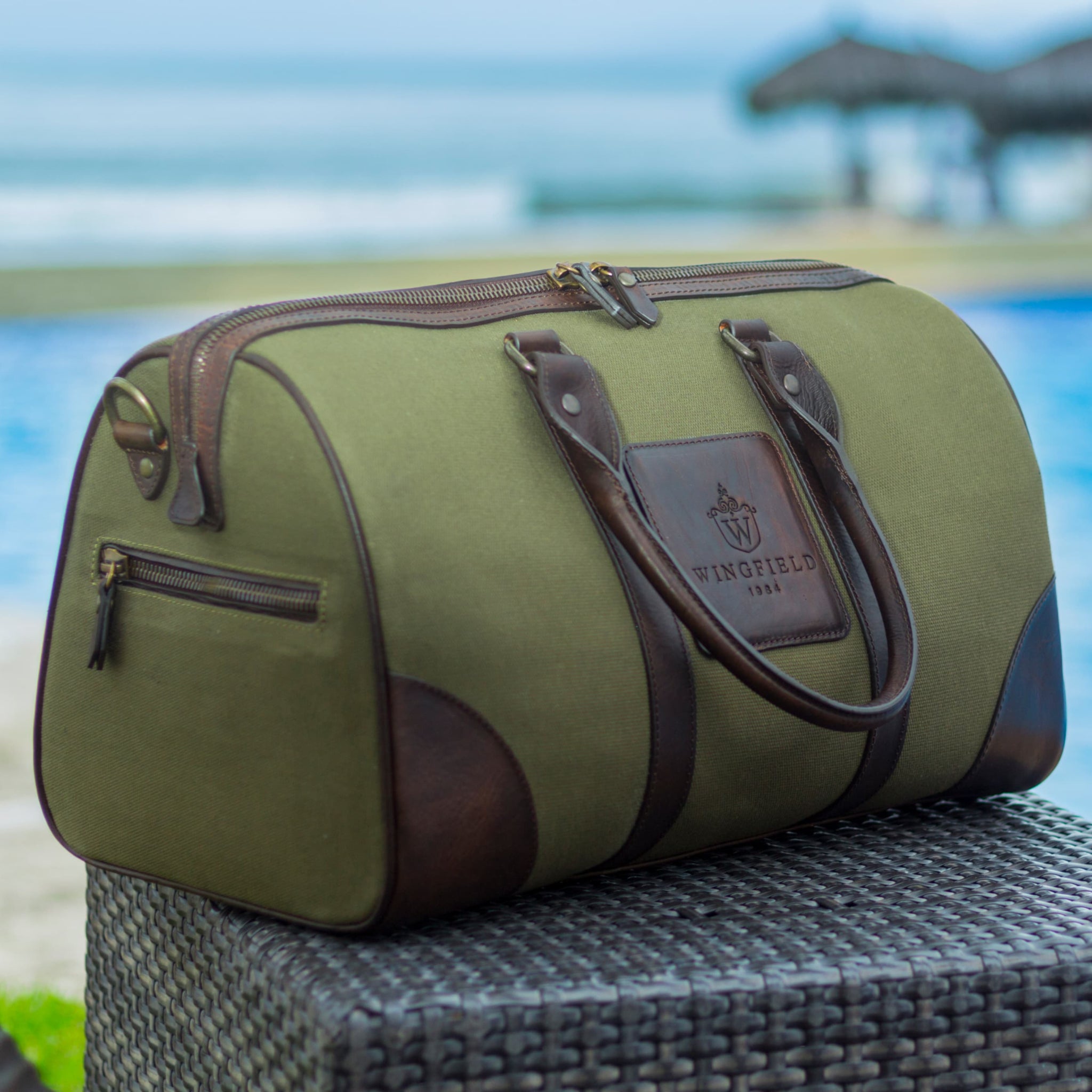 Westfield Canvas & Leather Small Duffel Bag