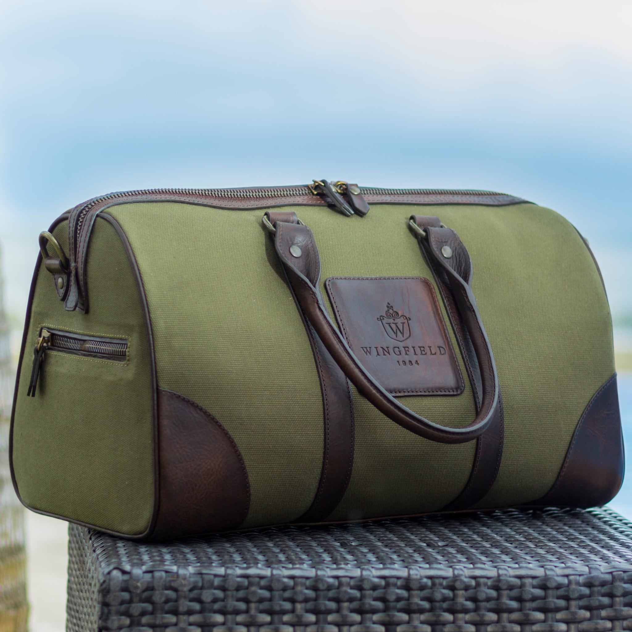 Westfield Canvas & Leather Small Duffel Bag