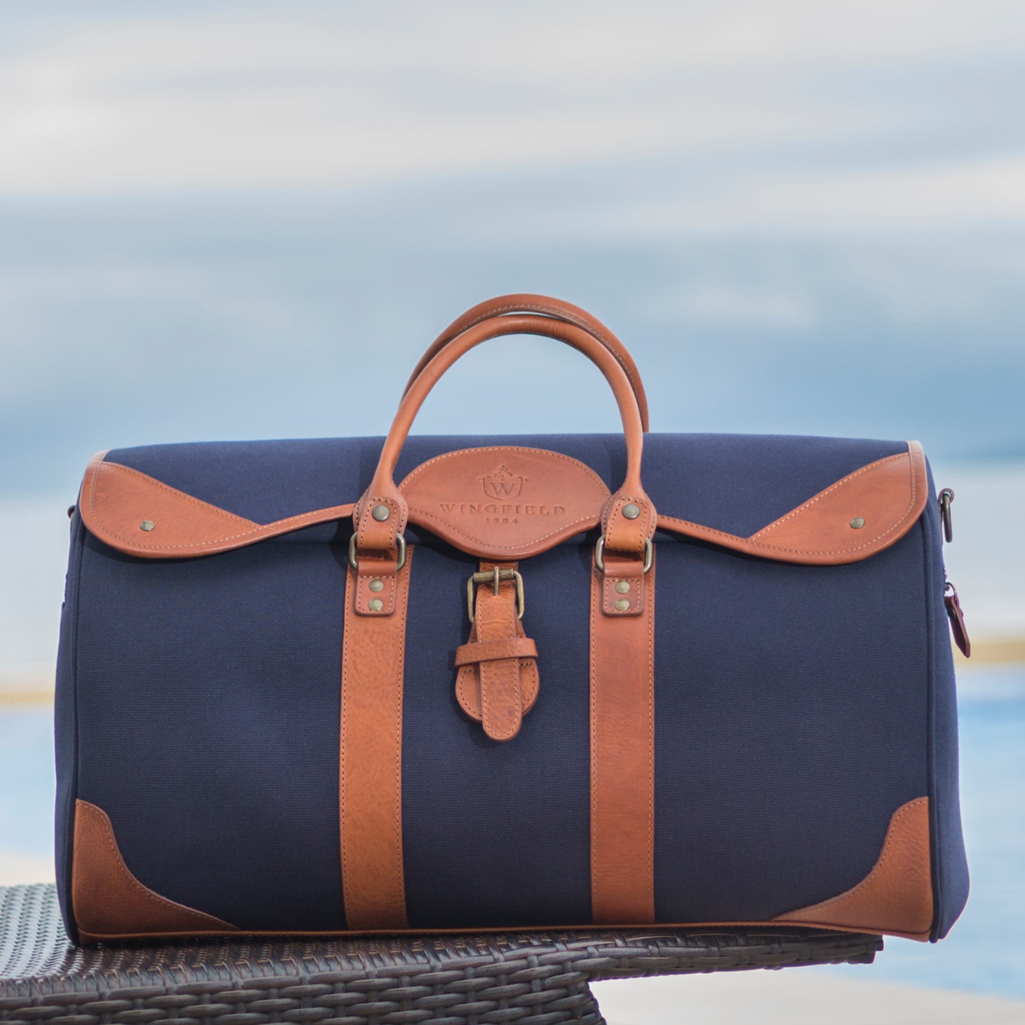 Westfield Canvas & Leather Duffel Bag