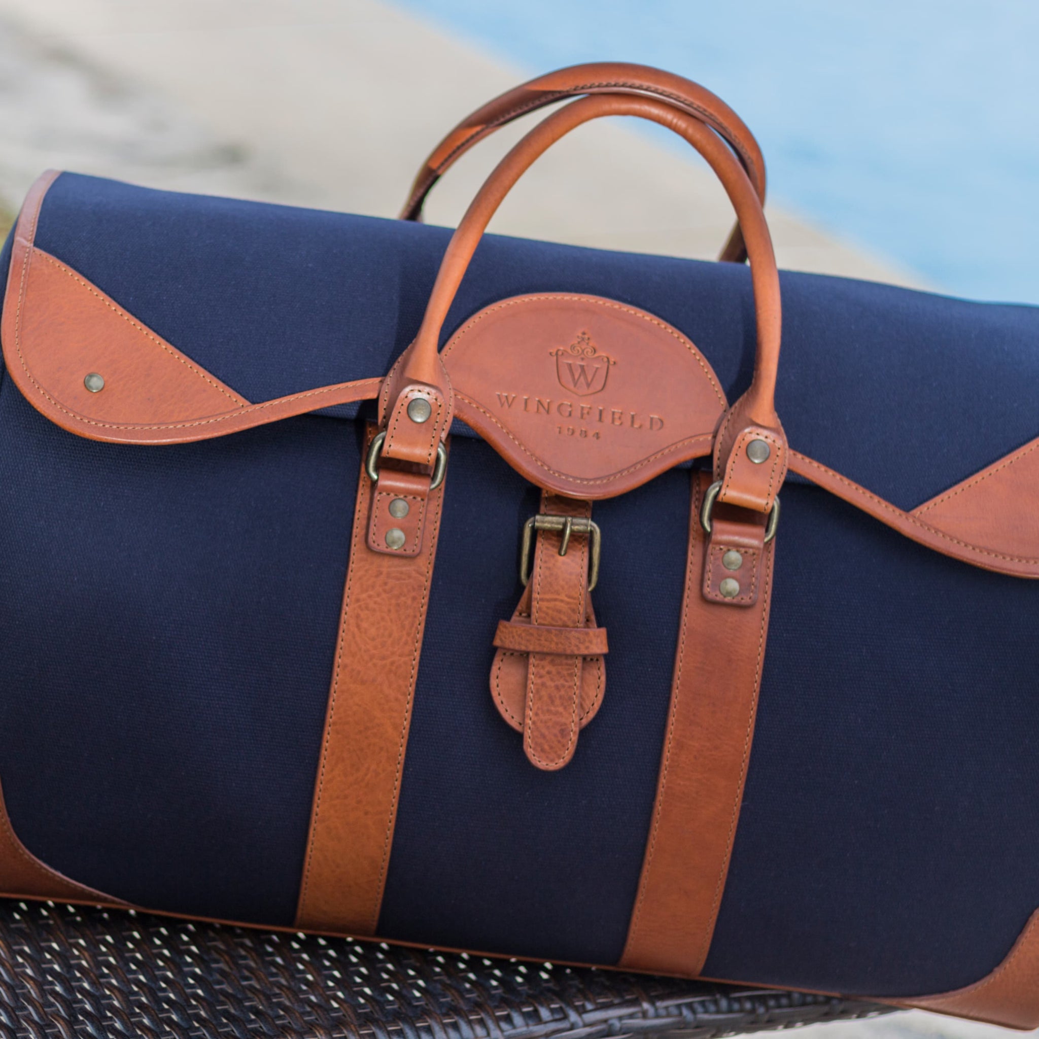 Westfield Canvas & Leather Duffel Bag