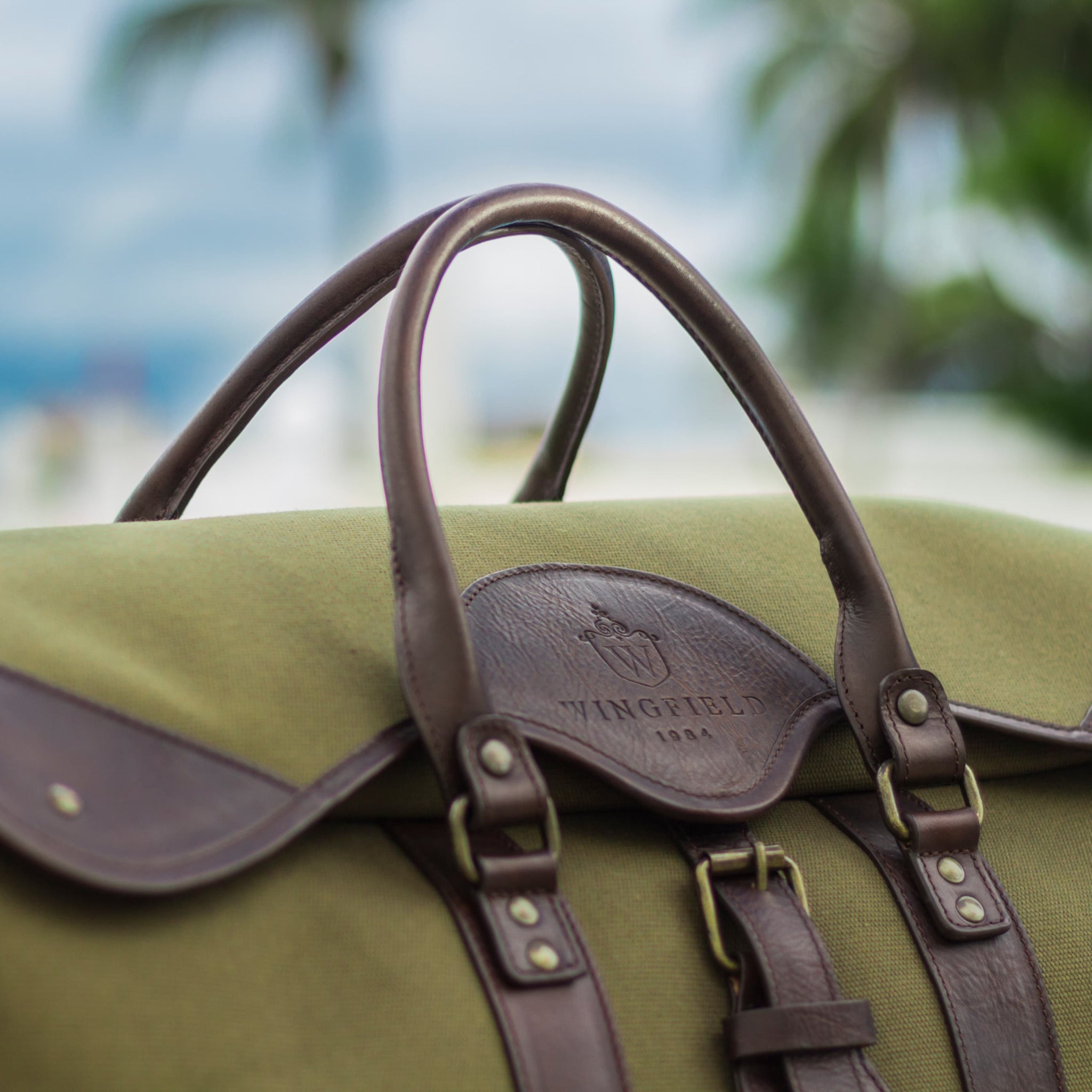 Westfield Canvas & Leather Duffel Bag