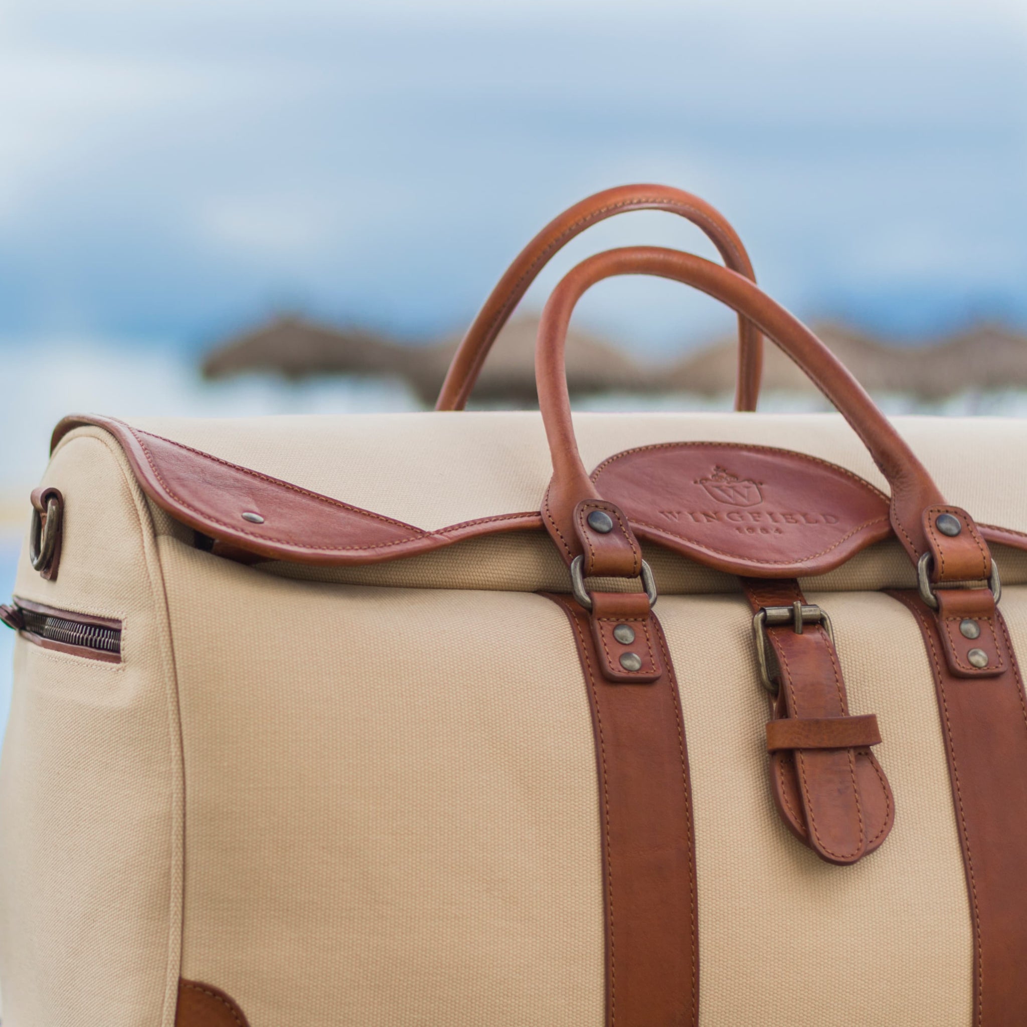 Westfield Canvas & Leather Duffel Bag