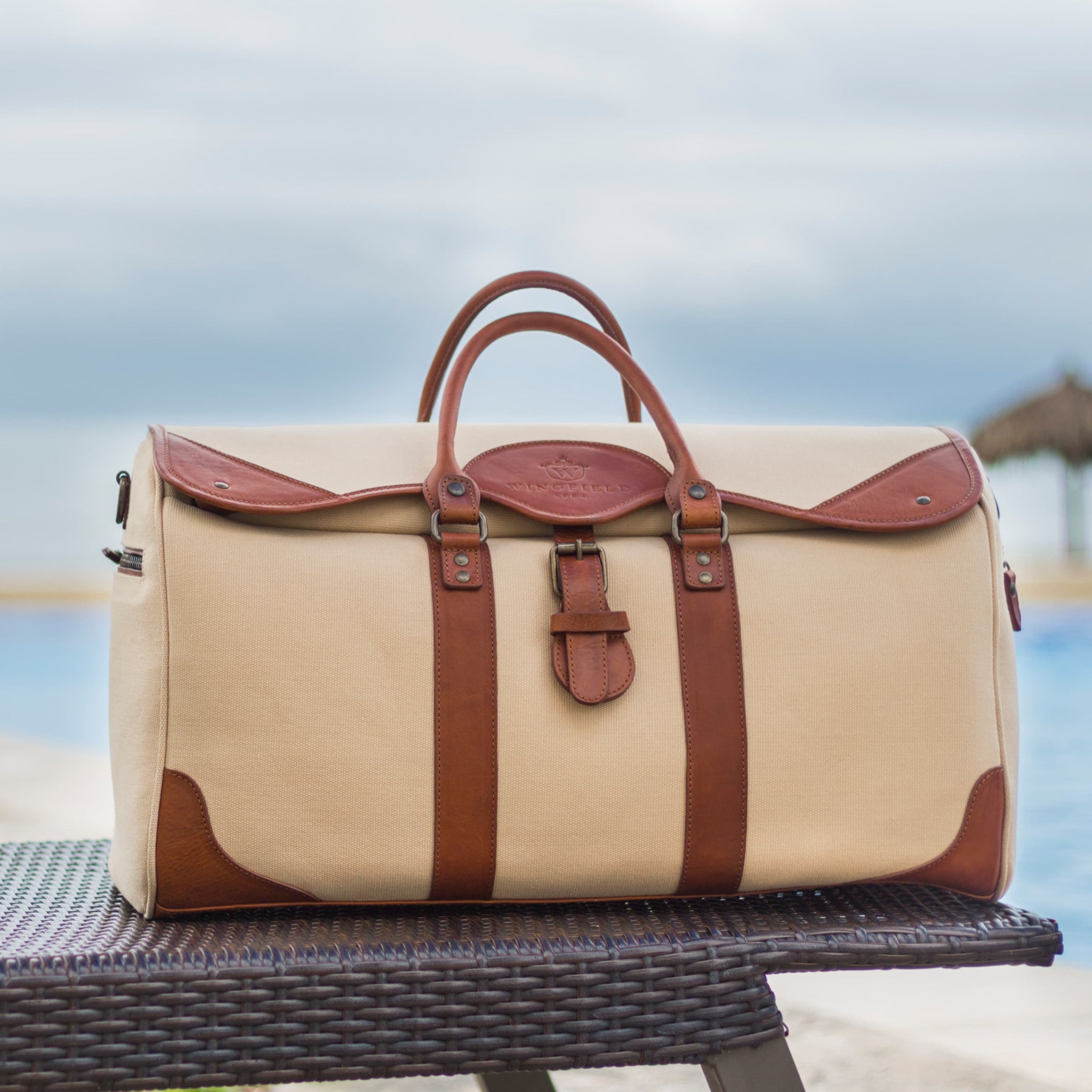 Westfield Canvas & Leather Duffel Bag