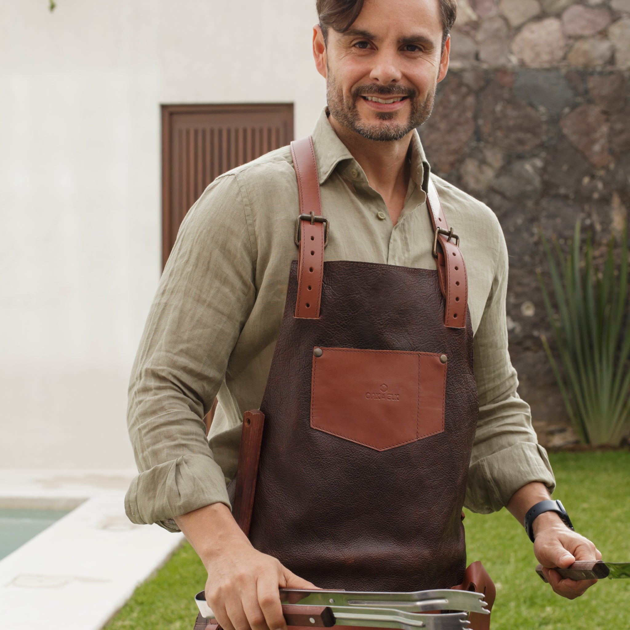 Max Leather Apron - OAK & ELK