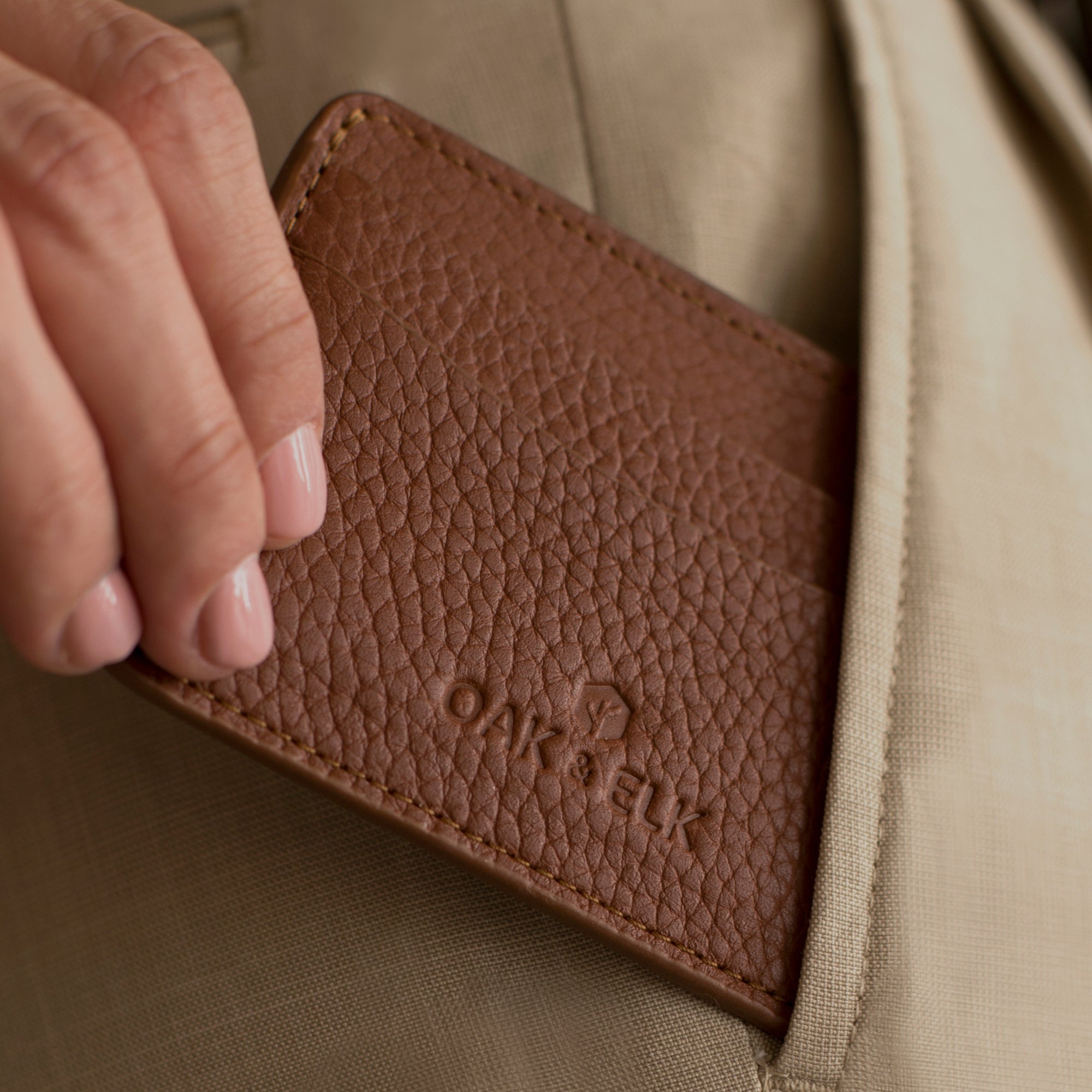 EVA LEATHER CARDHOLDER - OAK & ELK