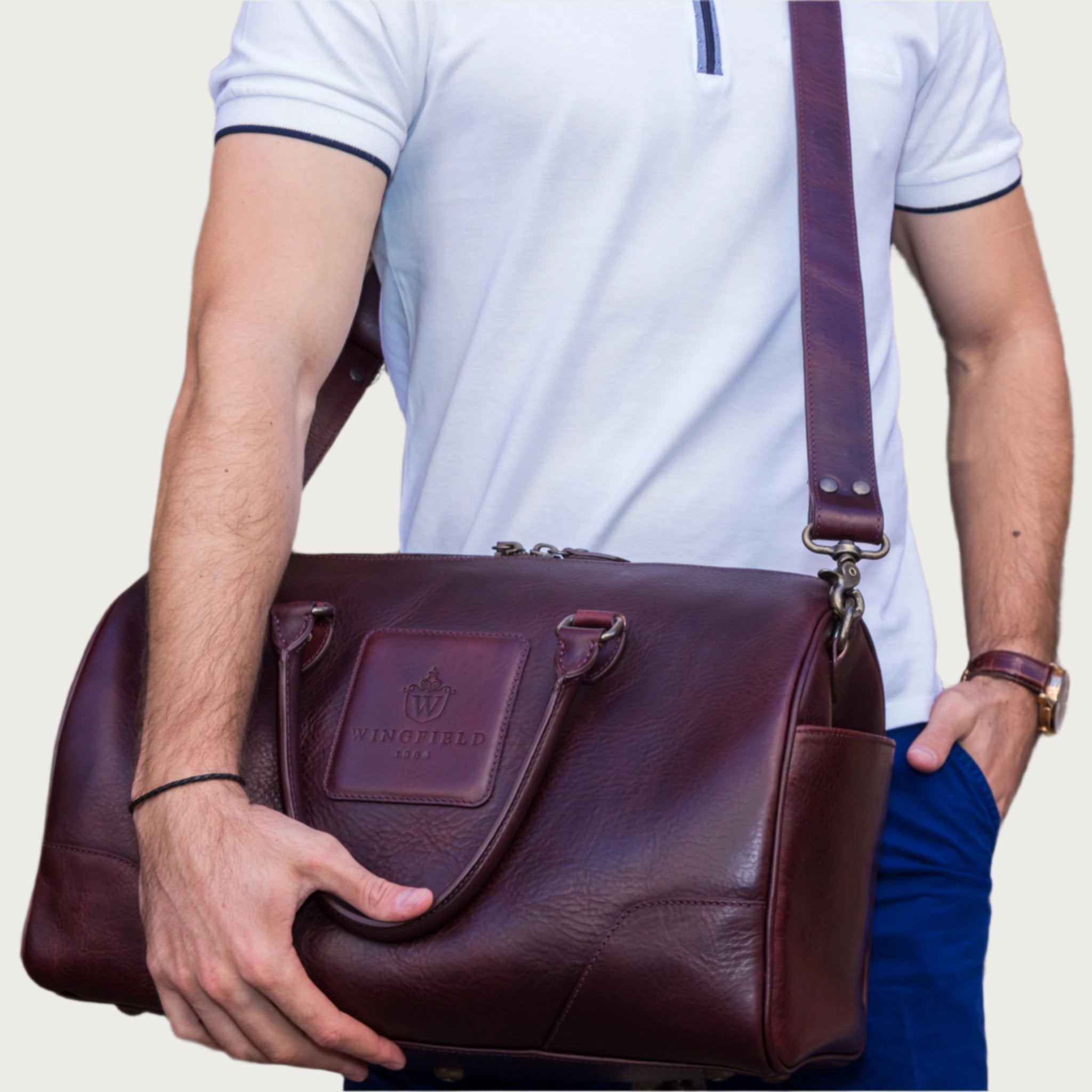 Westfield Leather Small Duffel Bag