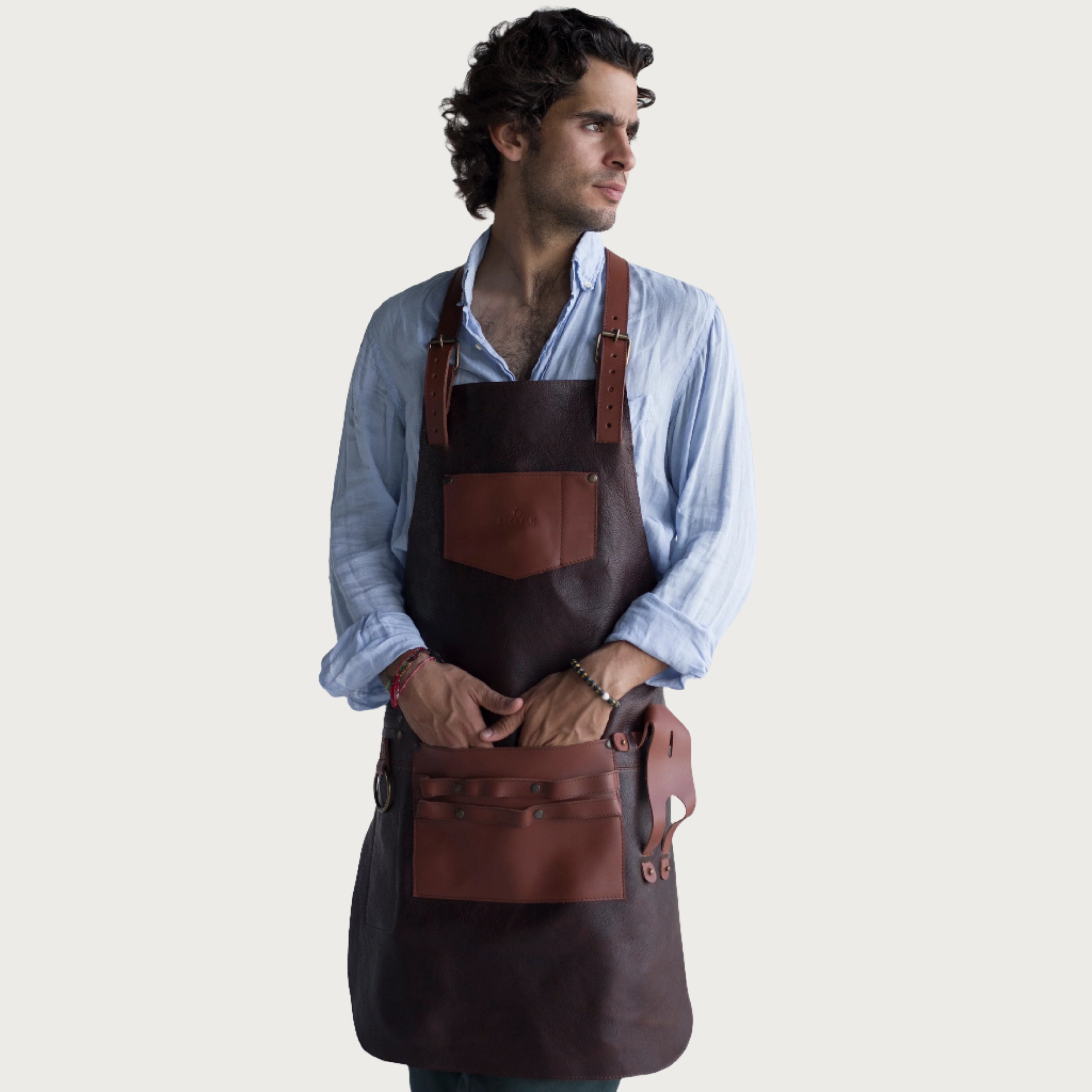 Leather Apron Coldbrew Color OAK & ELK brand