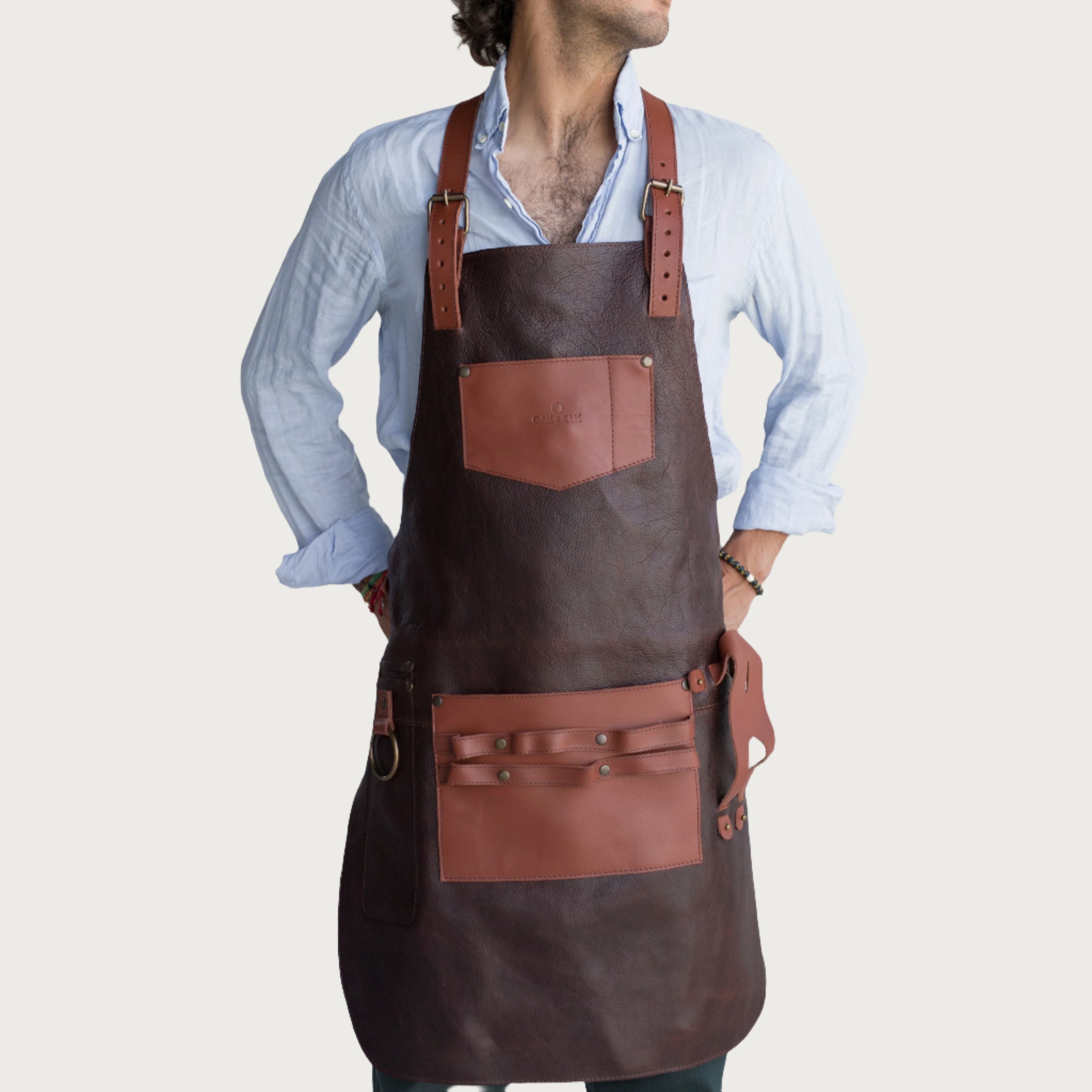 Leather Apron Coldbrew Color OAK & ELK brand