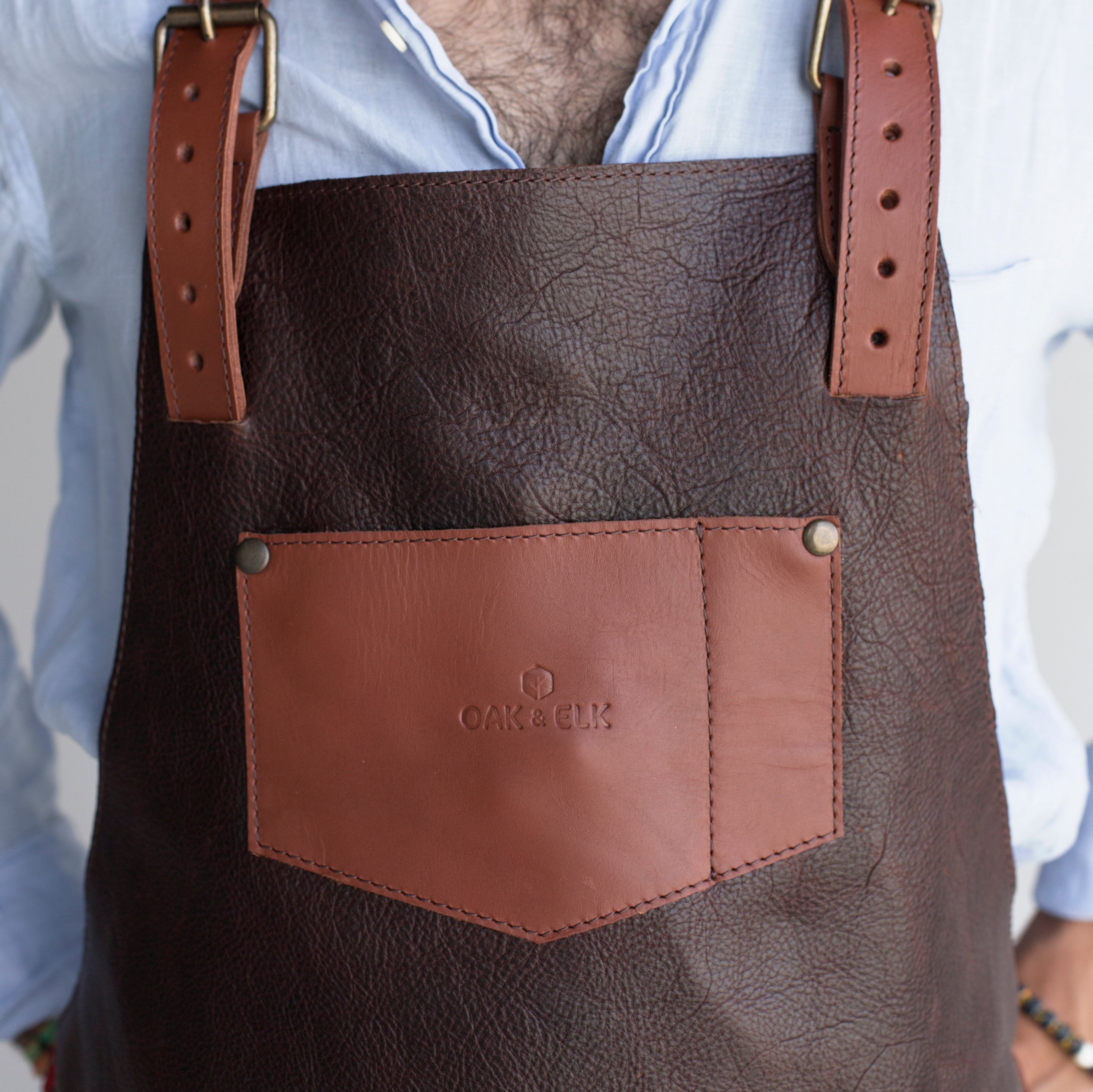 Leather Apron Coldbrew Color OAK & ELK brand