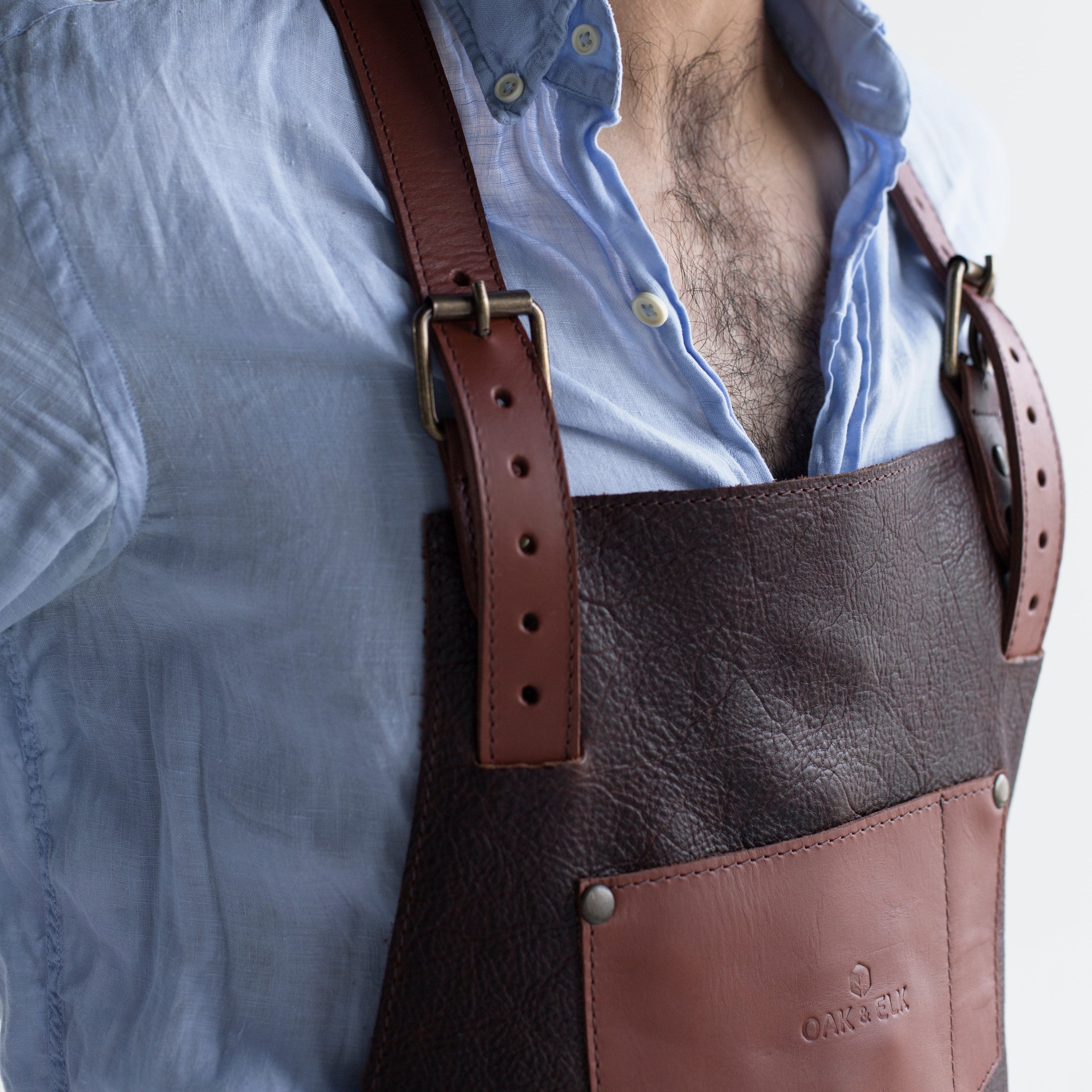 Leather Apron Coldbrew Color OAK & ELK brand