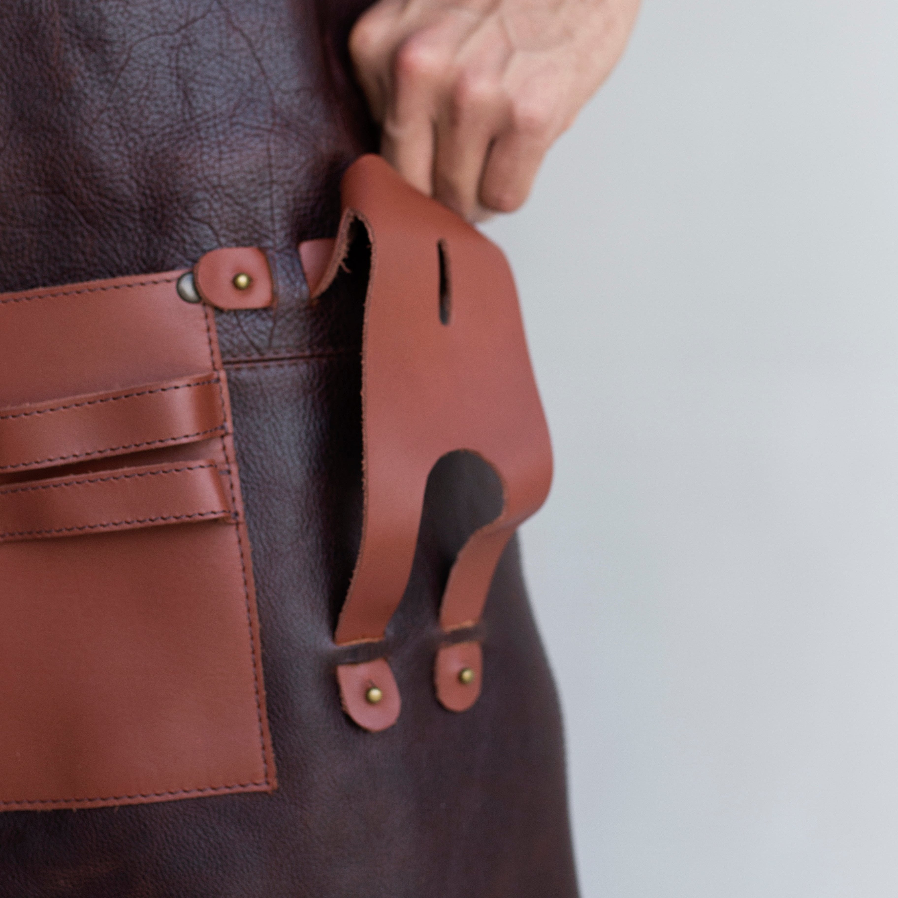 Leather Apron Coldbrew Color OAK & ELK brand