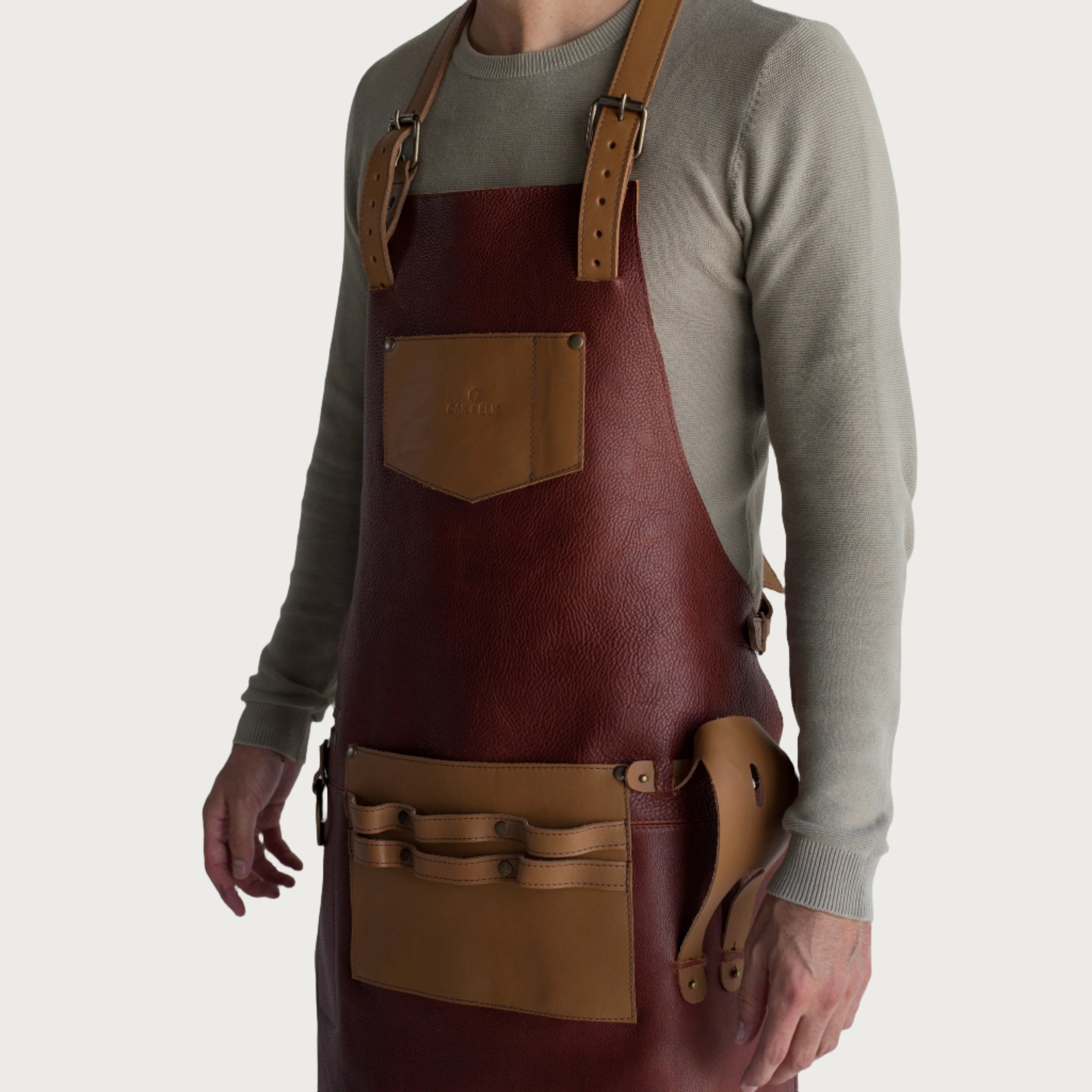 Leather Apron Nutmeg Color OAK & ELK brand