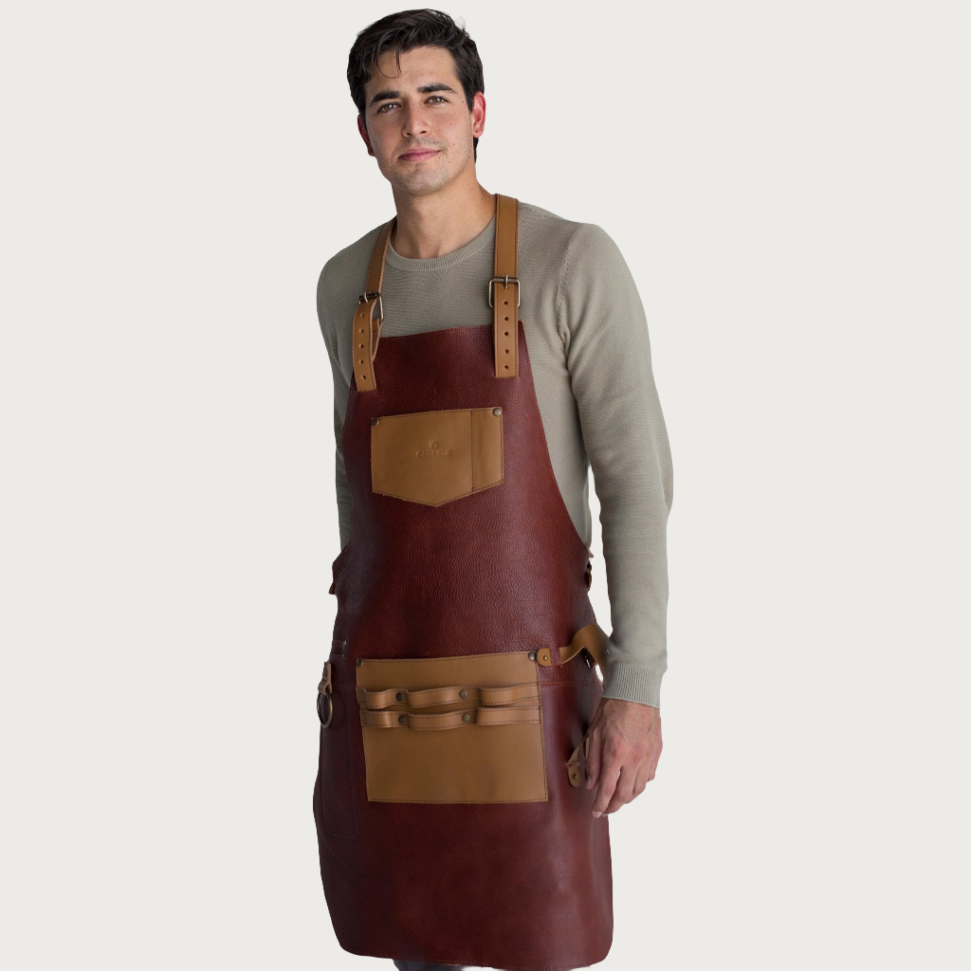 Leather Apron Nutmeg Color OAK & ELK brand