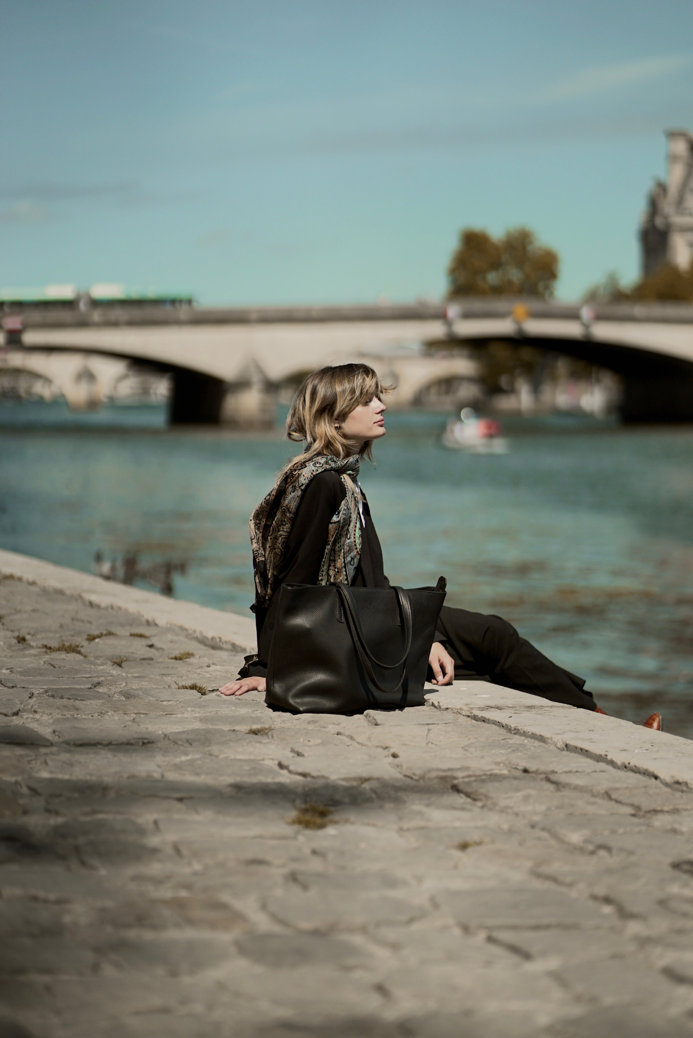 Paris Leather Tote Oak & Elk