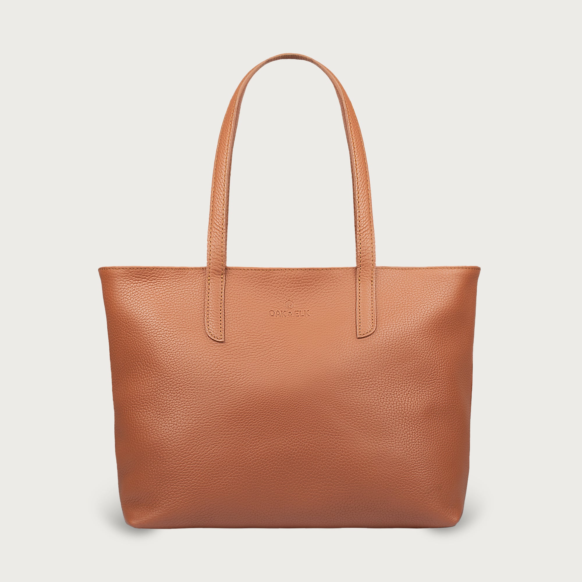 EMILY LEATHER TOTE - OAK & ELK