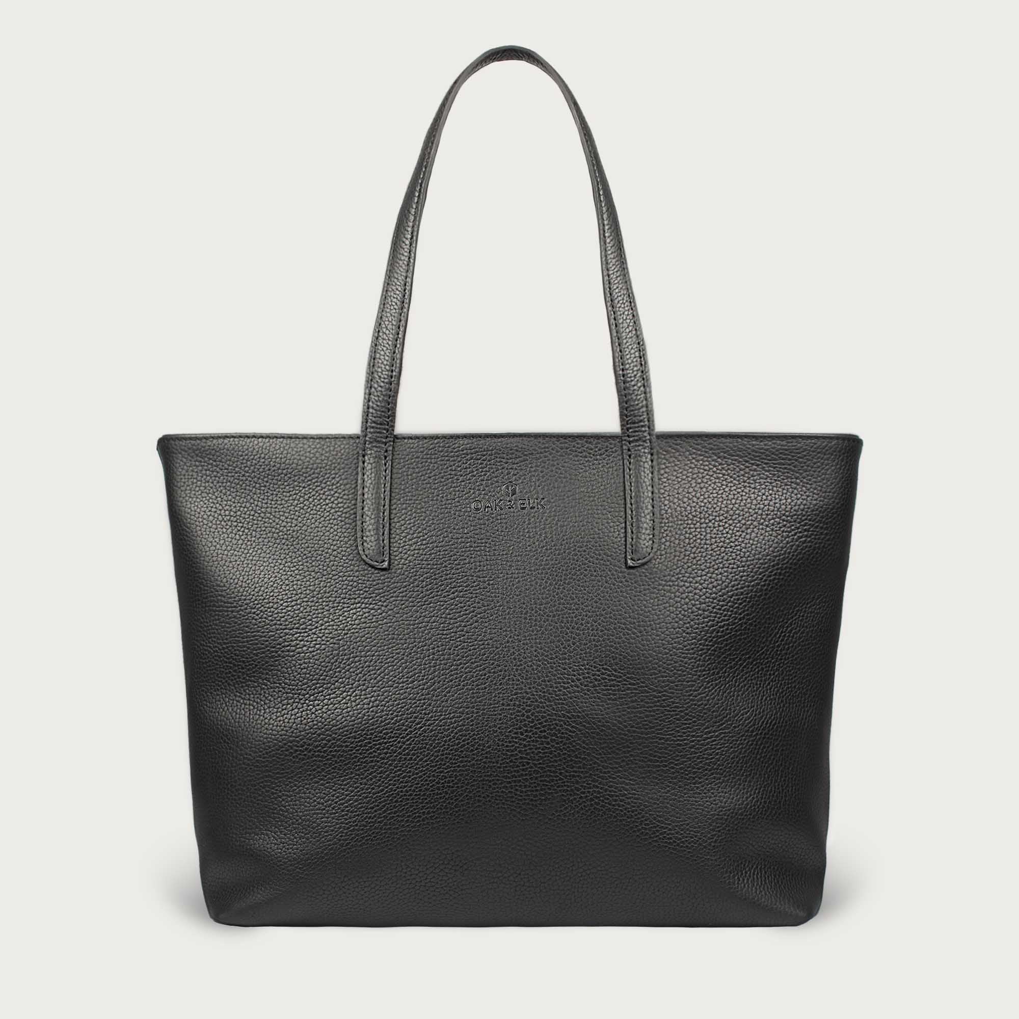 EMILY LEATHER TOTE - OAK & ELK