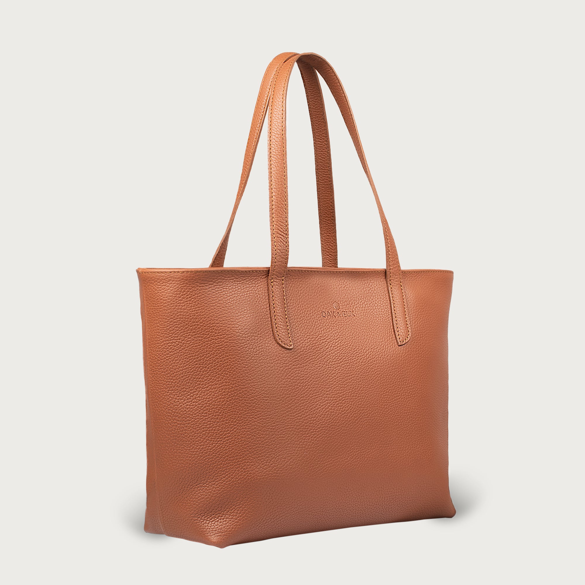 EMILY LEATHER TOTE - OAK & ELK