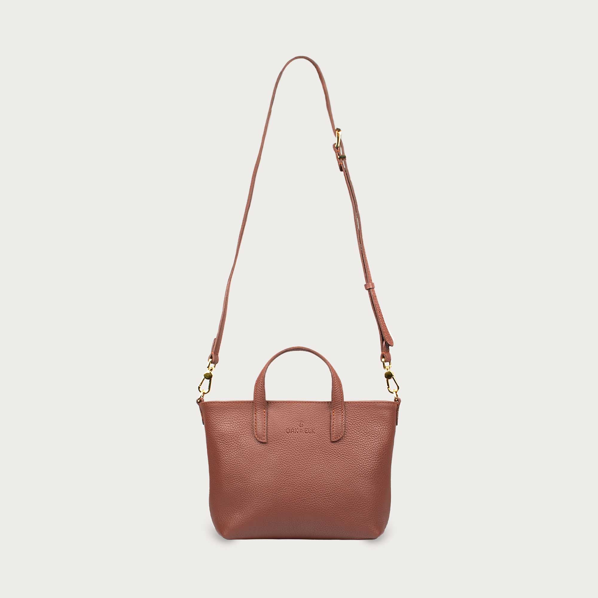 EMILY LEATHER CROSSBODY - OAK & ELK