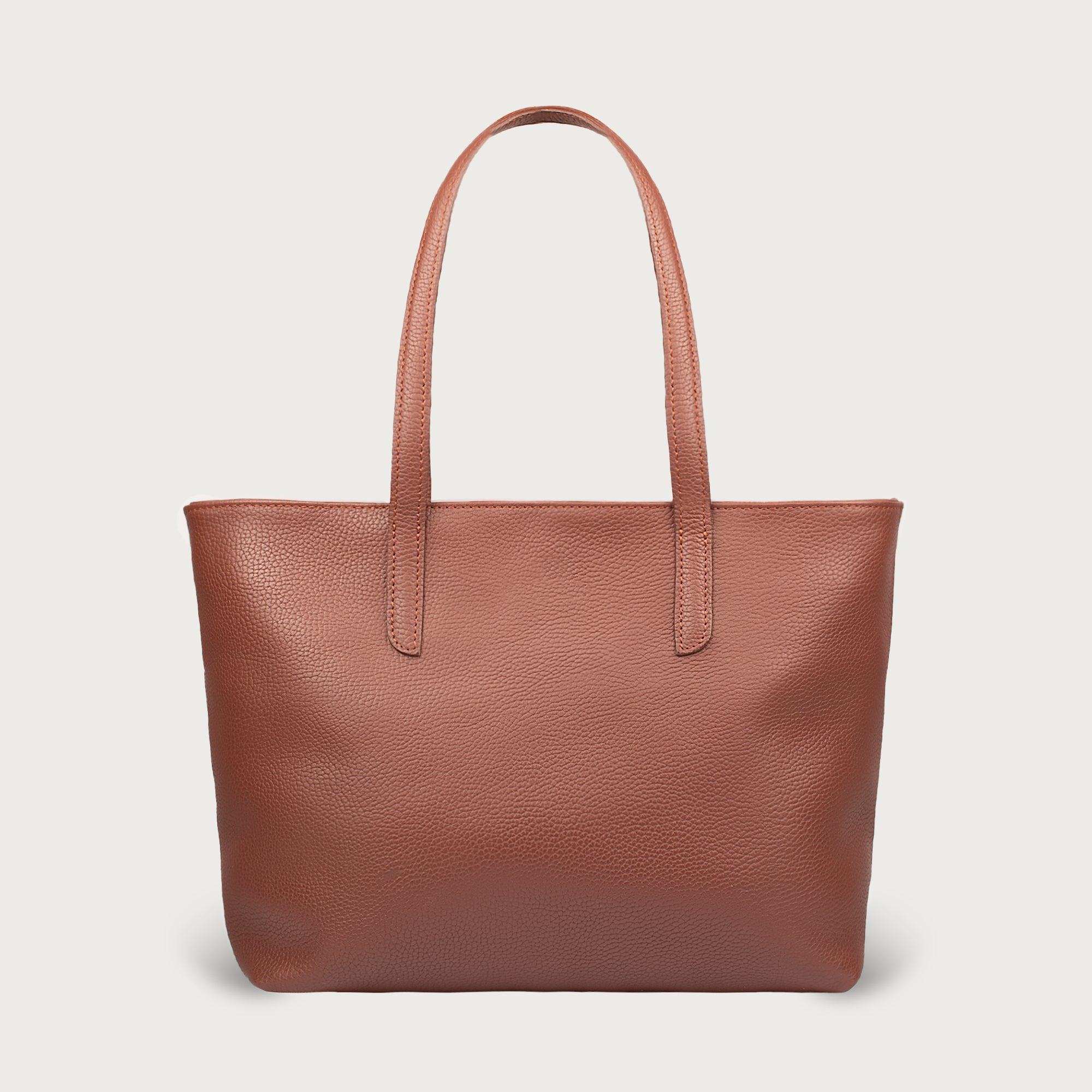 EMILY LEATHER TOTE - OAK & ELK