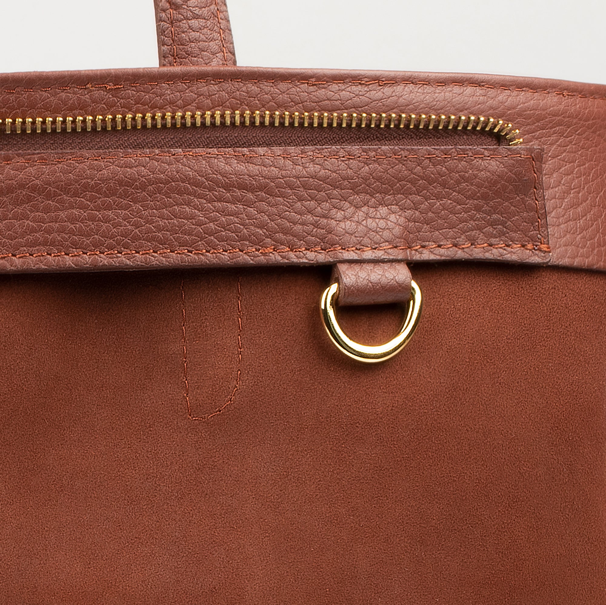 EMILY LEATHER TOTE - OAK & ELK