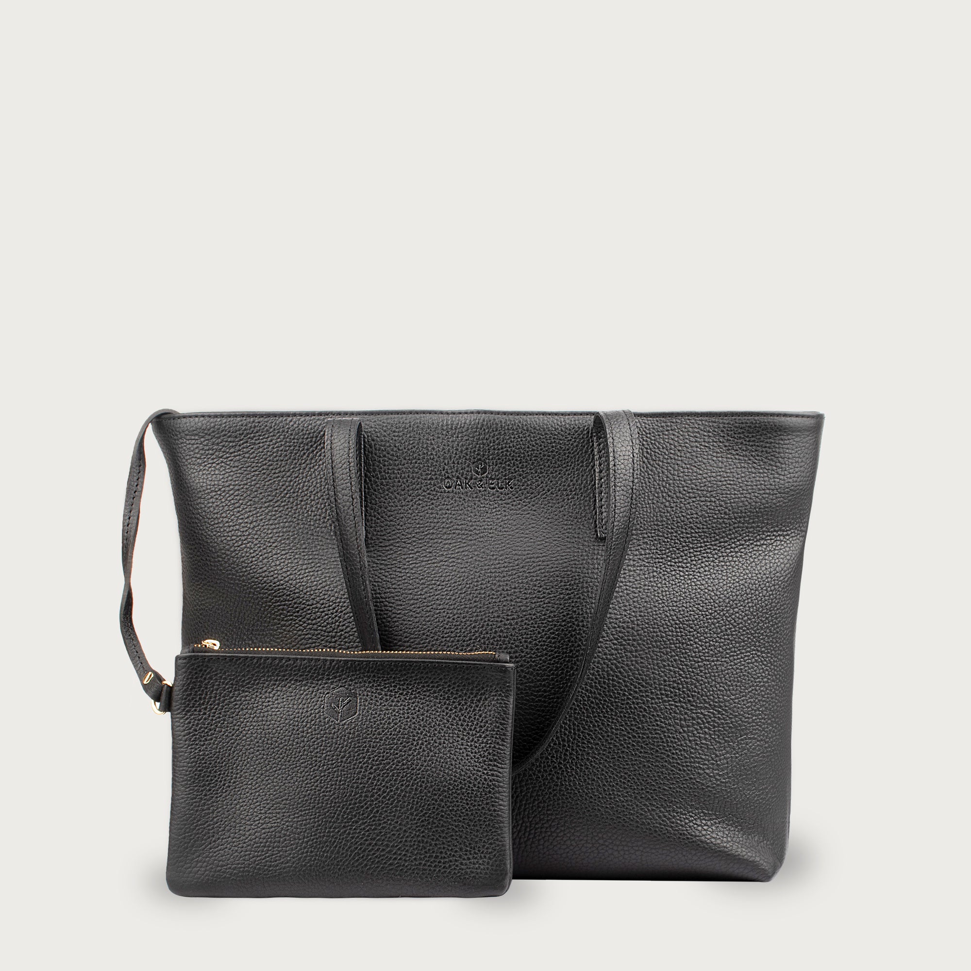 EMILY LEATHER TOTE - OAK & ELK