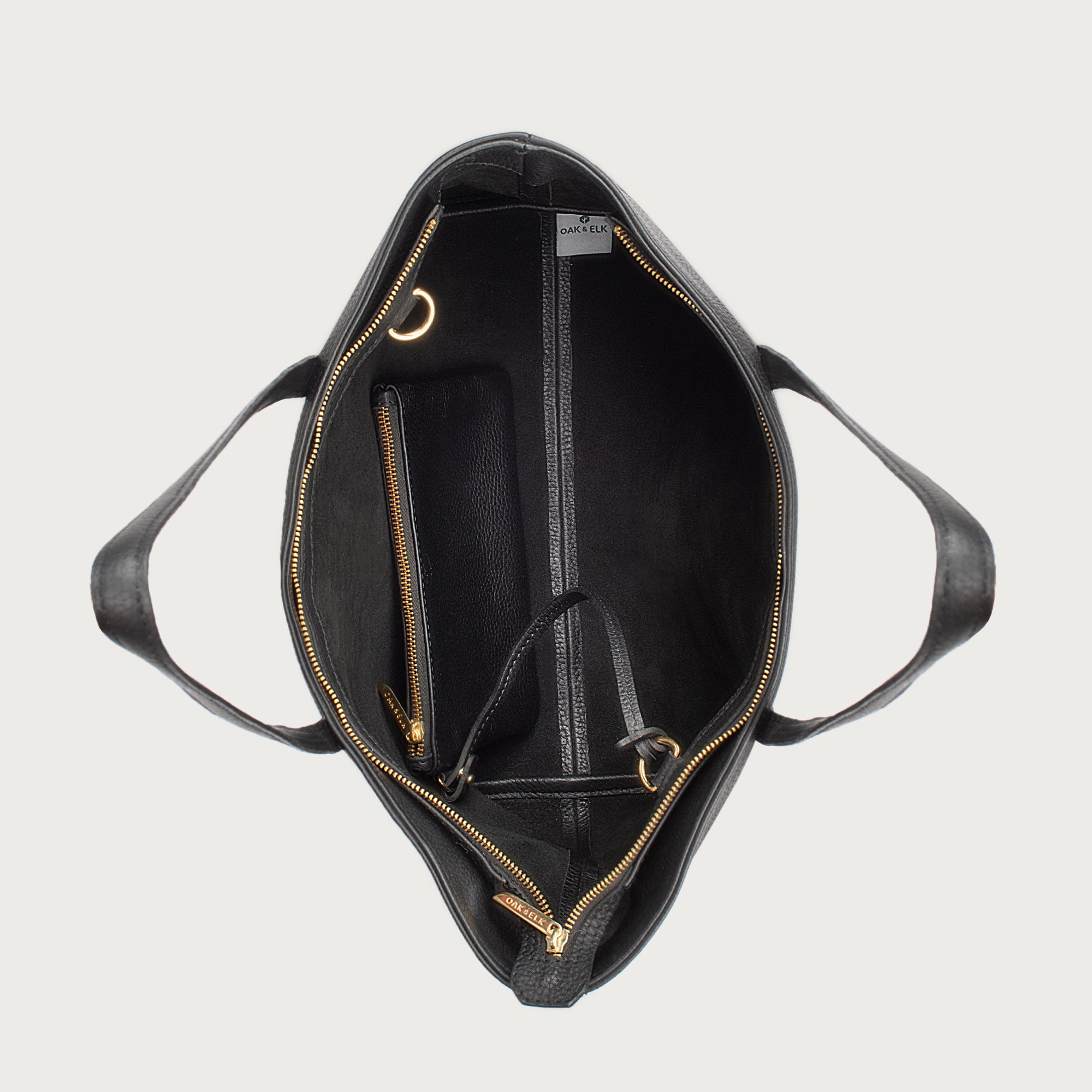 Large Crossbody Bag (Black) (Pre-order) | AARNI - Made of Elk Leather